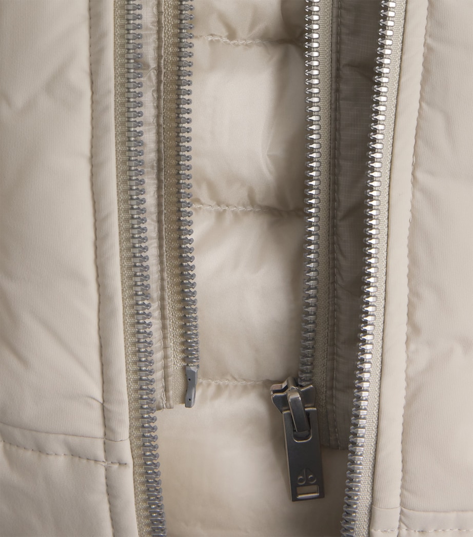 Moose Knuckles Mens Down-Filled Brixton Gilet Alabaster Image 6