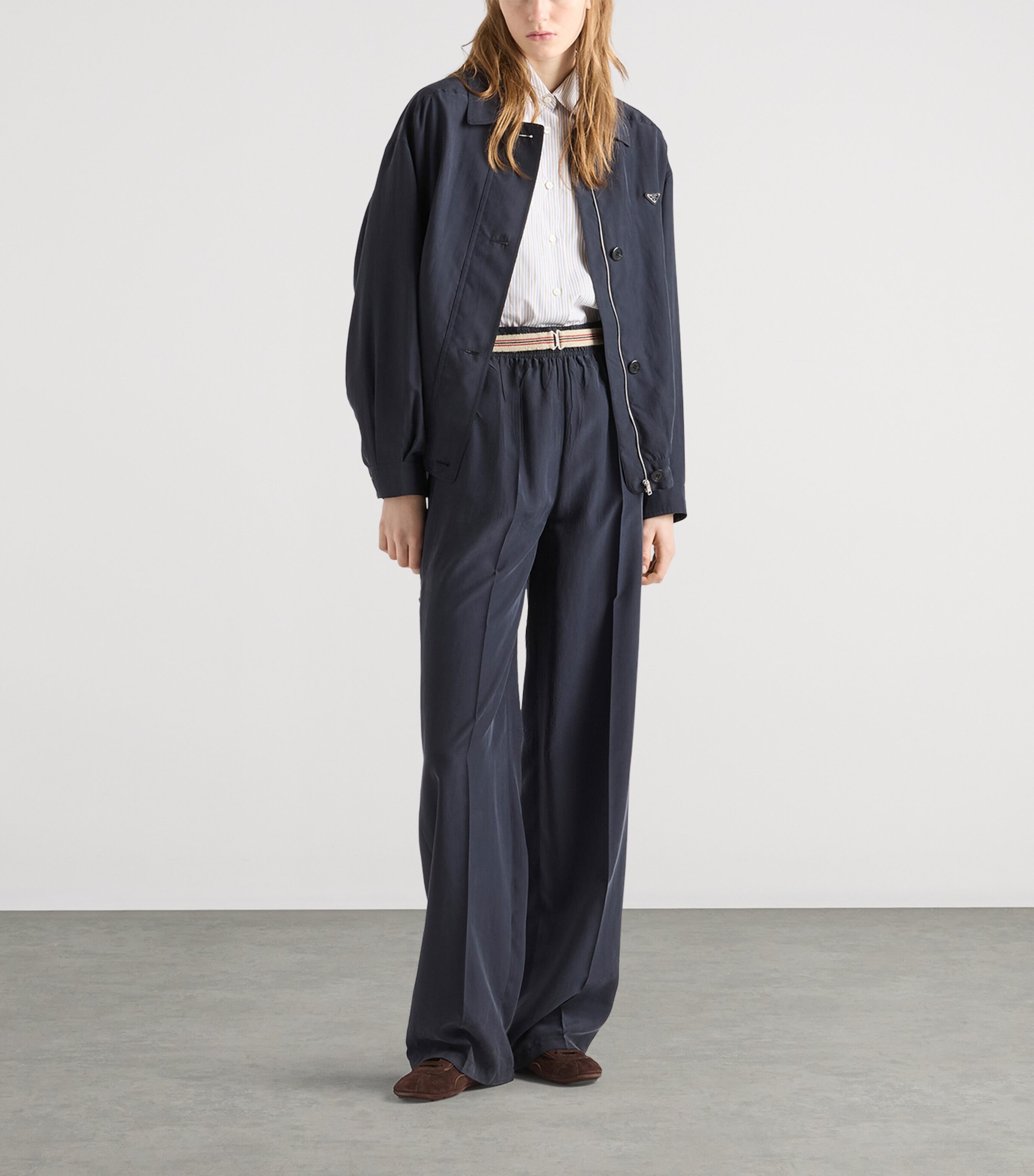 Prada Womens Cotton Poplin Oversized Shirt Image 2