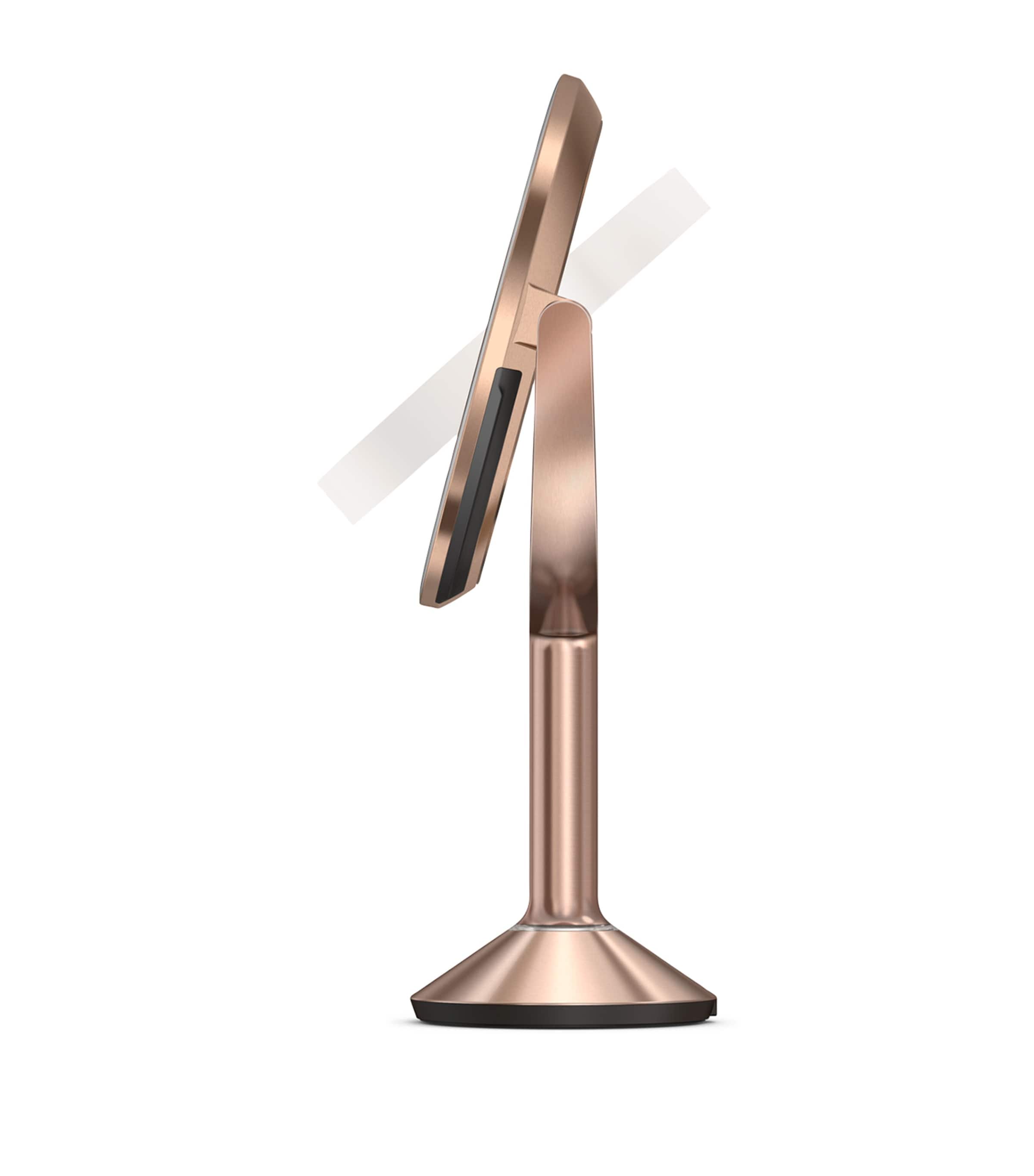 Simplehuman Stainless Steel Trio Touch Control Mirror Rose Gold Image 4