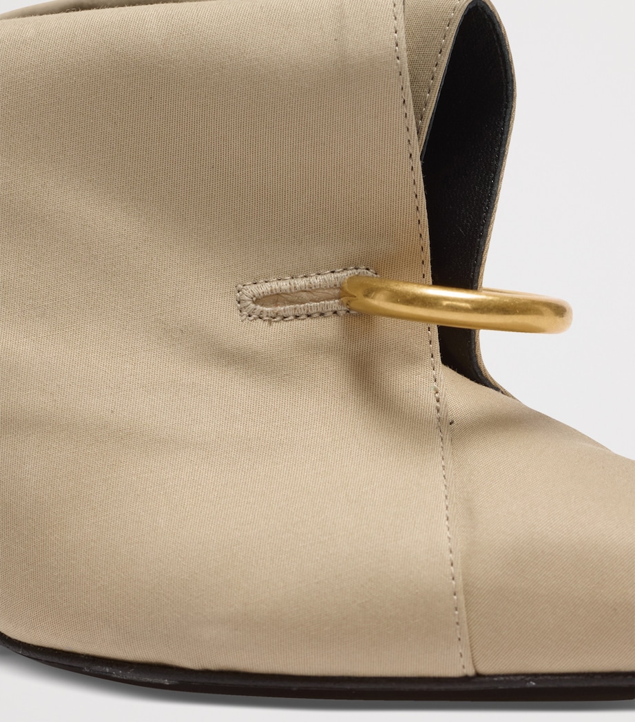 Pierced Heeled Mules 75 0AN SABLE Image 4