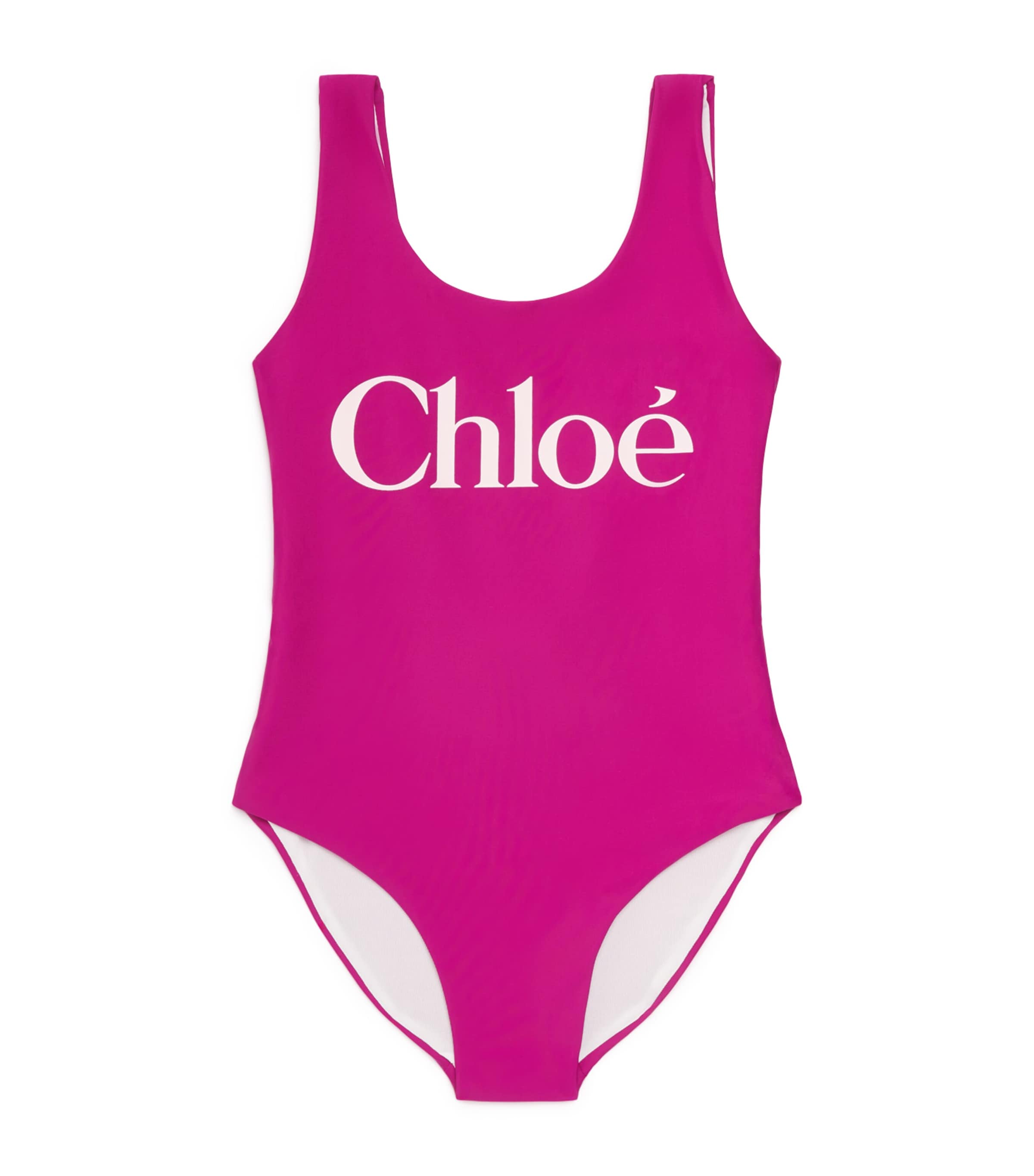 Logo Swimsuit (4-14 Years) C20866/46SVRY FUSHIA Image 1