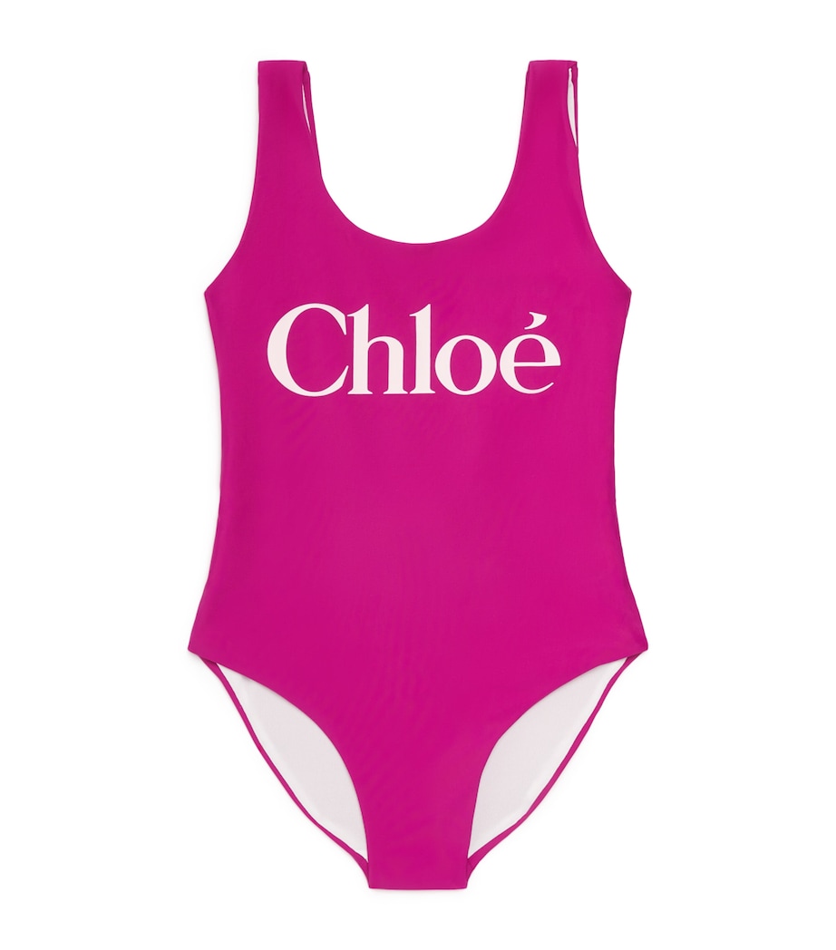 Logo Swimsuit (4-14 Years) C20866/46SVRY FUSHIA Image 1