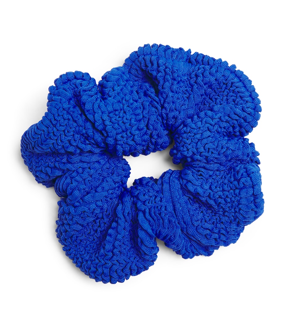Hunza G Crinkle Scrunchie Royal Blue Image 1
