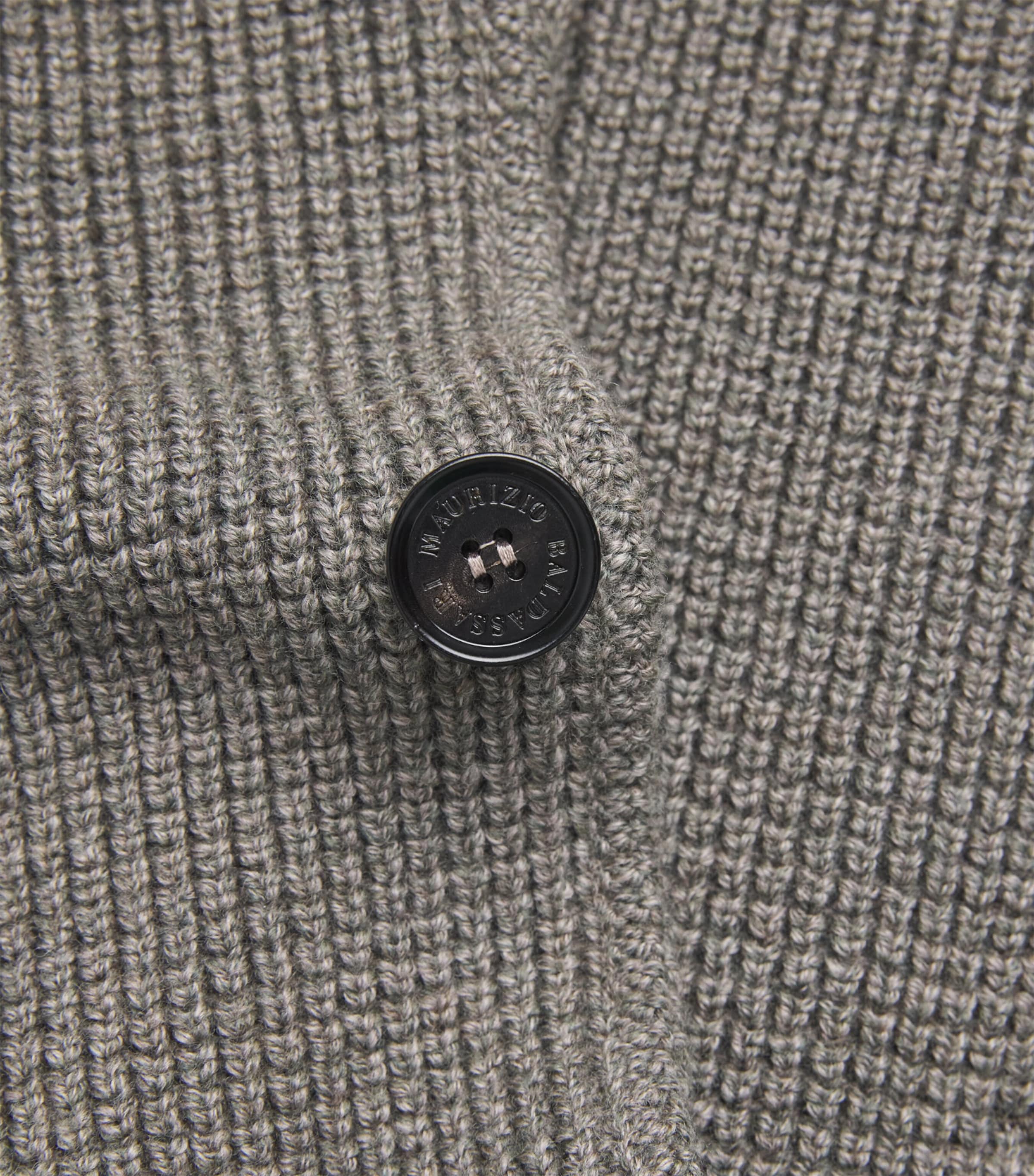 Maurizio Baldassari Mens Virgin Wool Brenta Shacket Lunar Rock Grey Image 6