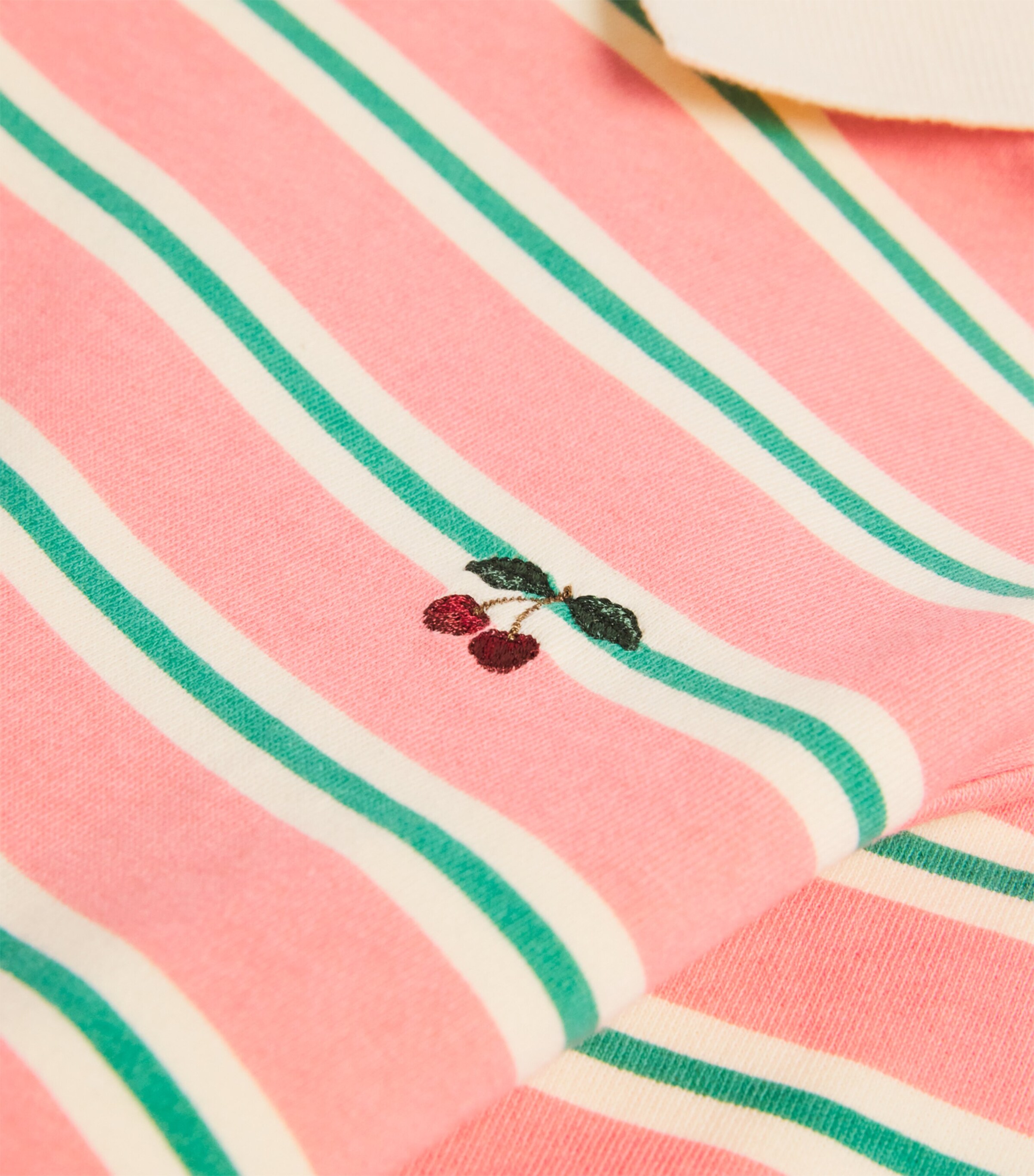 Cotton Stripe Polo Sweater (12 Months-4 Years) P25083 BLUSH BOUND Image 3