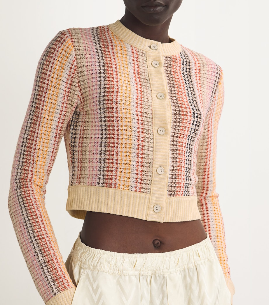 Striped Cropped Cardigan S80CT MULTICOLOR Image 6