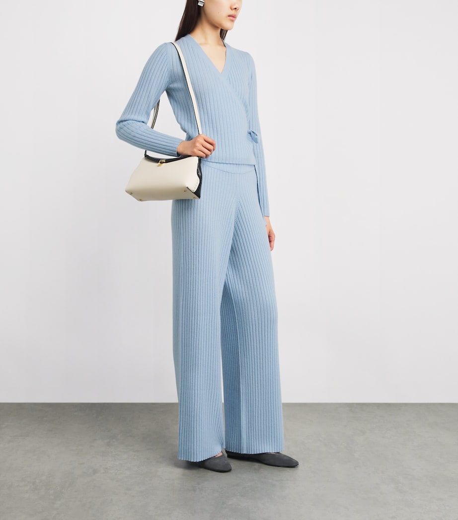 Cashmere Rib Trousers 11/11 BLUE Image 2