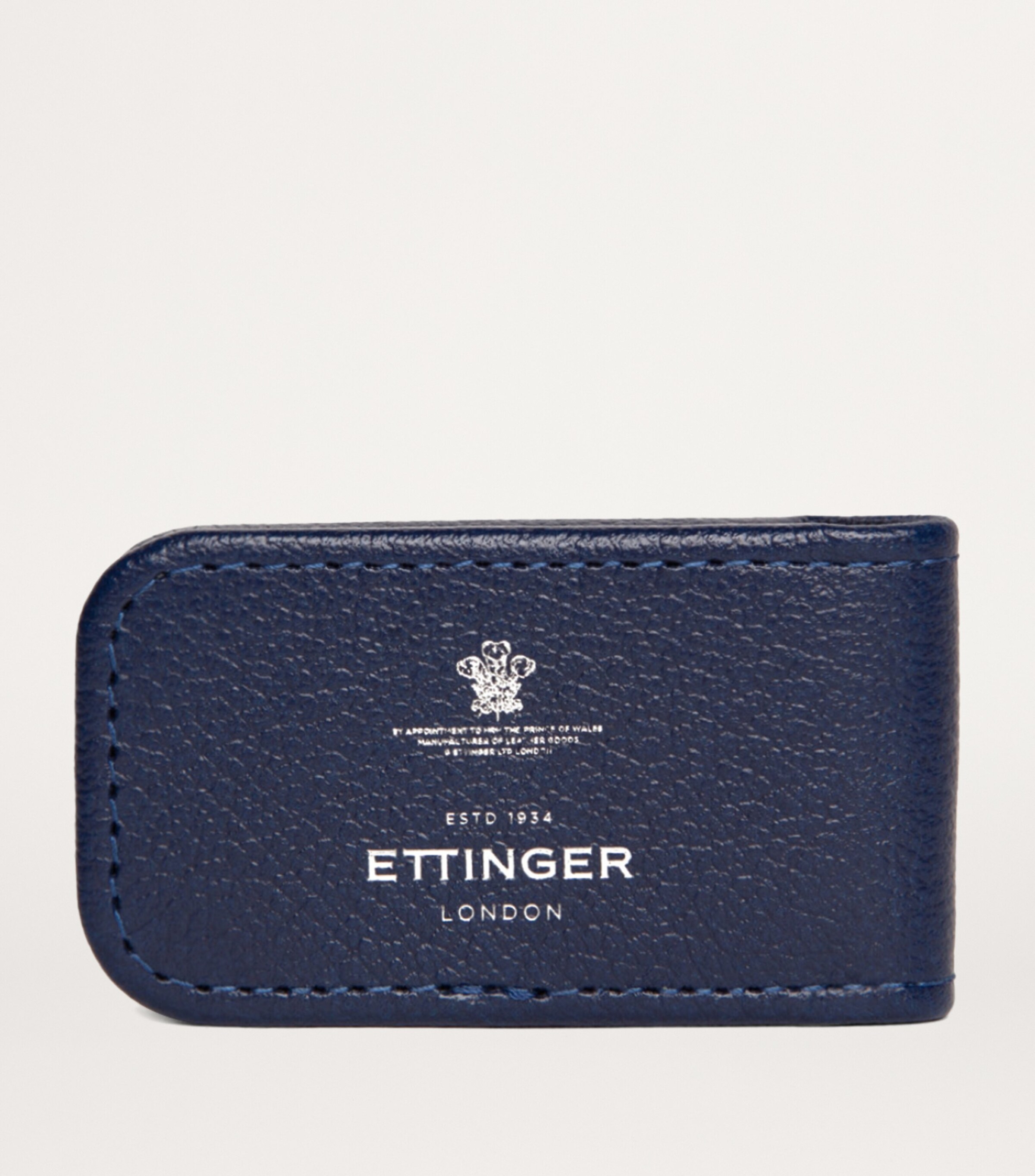 Ettinger Leather Capra Money Clip Marine Blue Image 2