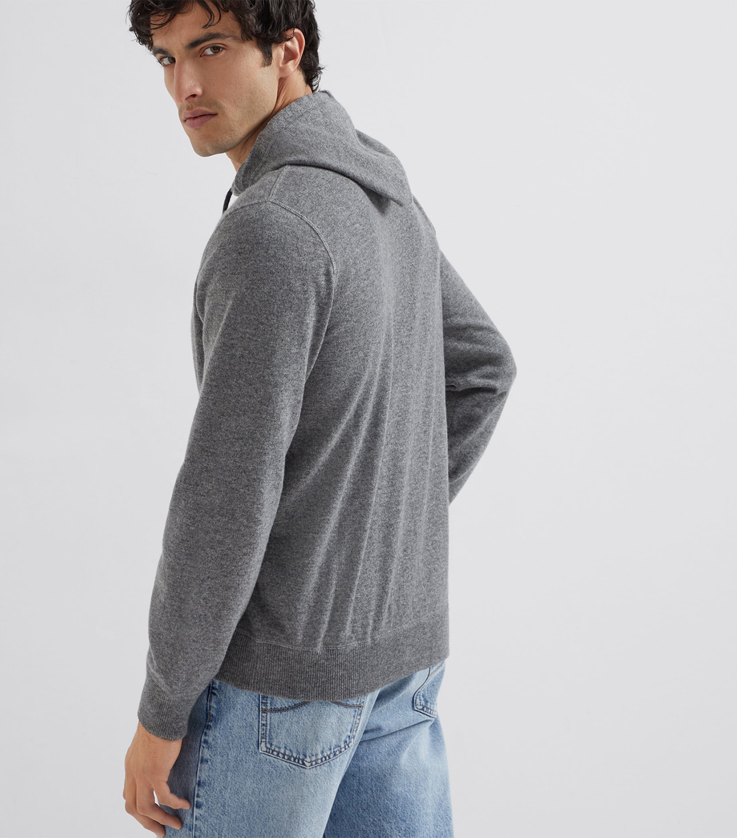 Cashmere Hooded Cardigan CG217 Image 3