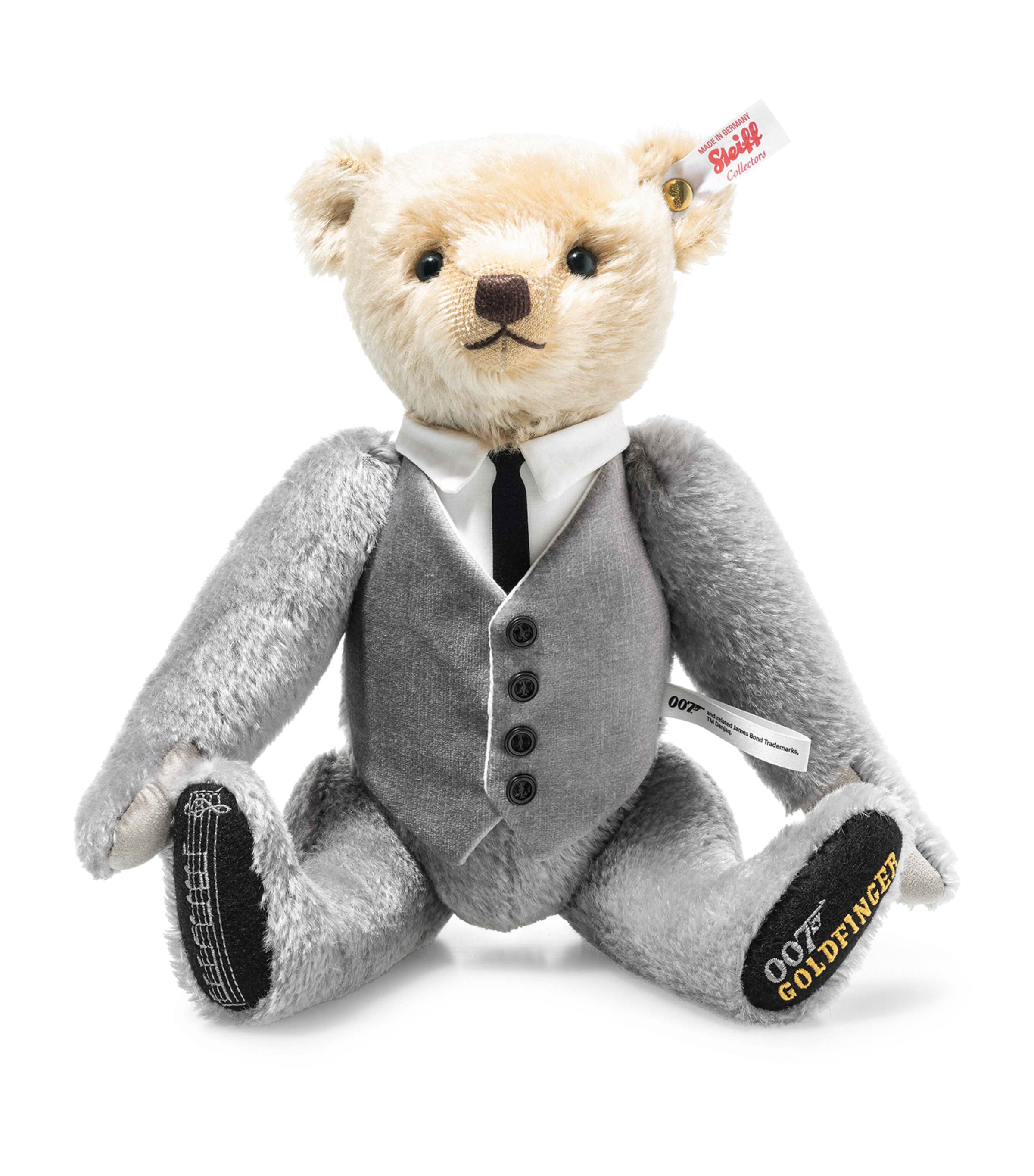 Steiff James Bond Goldfinger Musical Teddy Bear