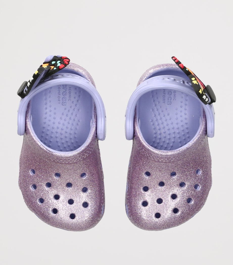 Classic Glitter Butterfly Clogs PURPLE Image 4
