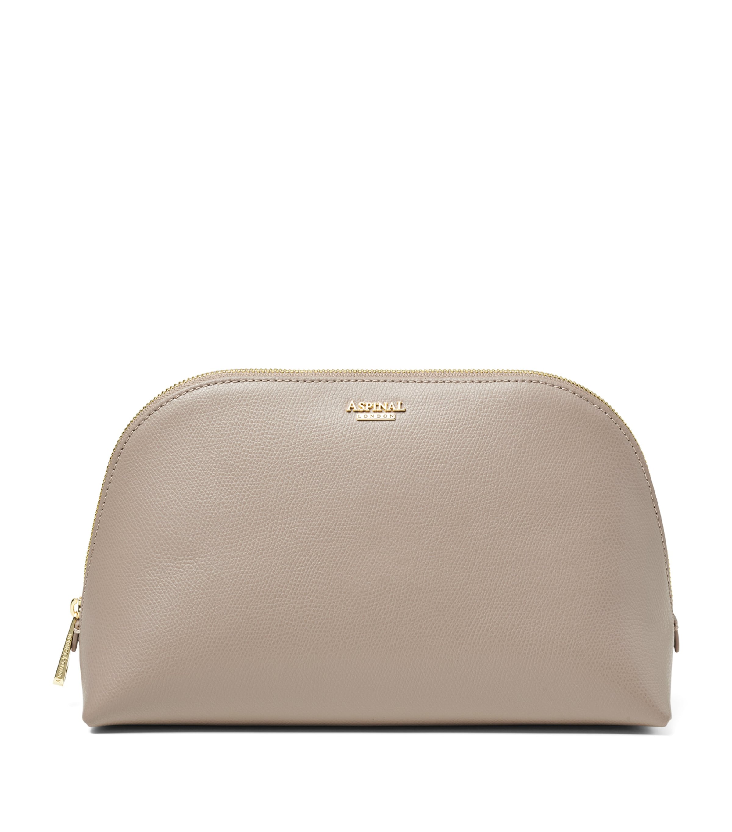 Aspinal Of London Large Leather Cosmetic Case In Neutral
