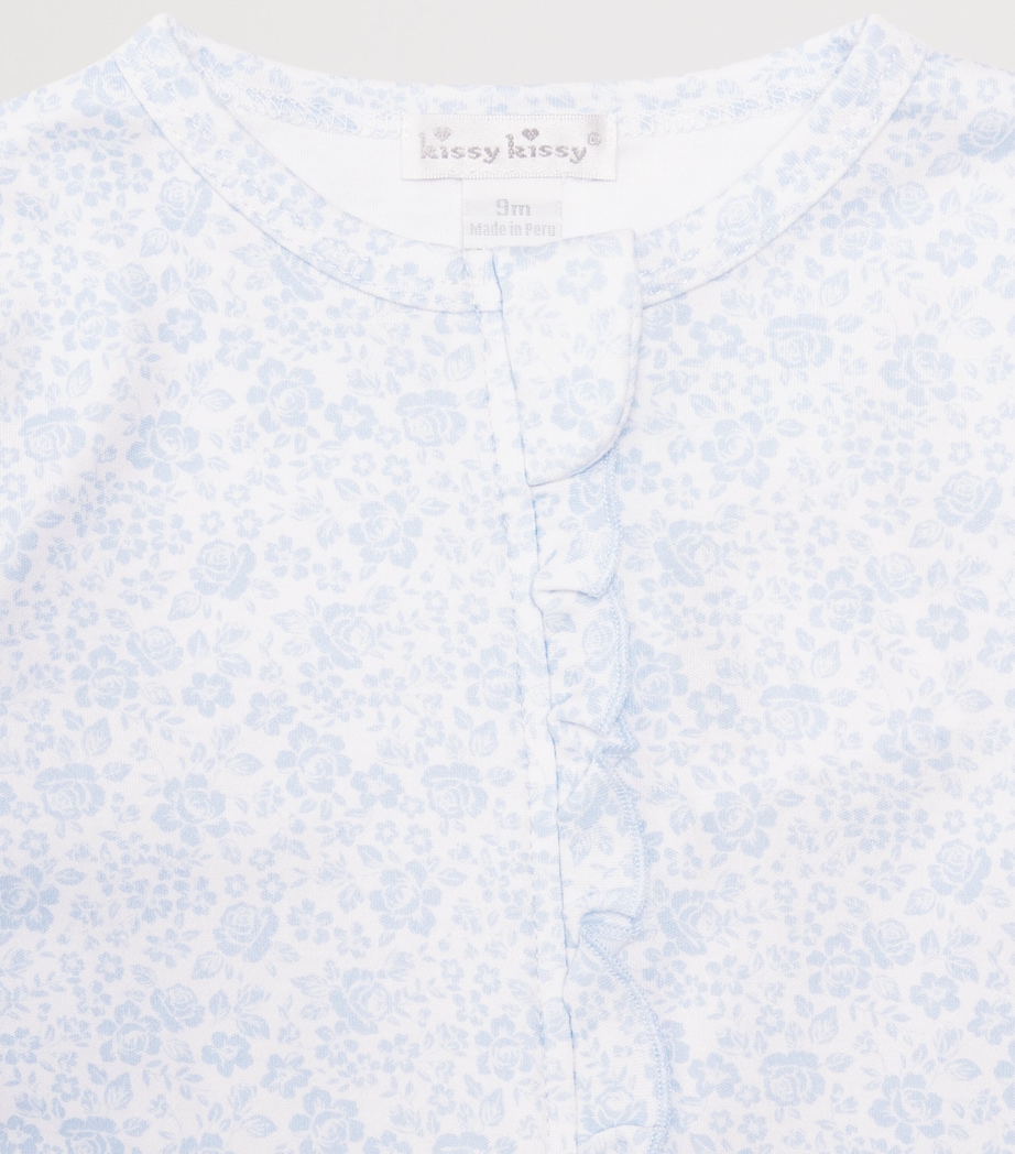 Pima Cotton Country Gardens All-In-One (9 Months) K480LIGHT BLUE Image 3