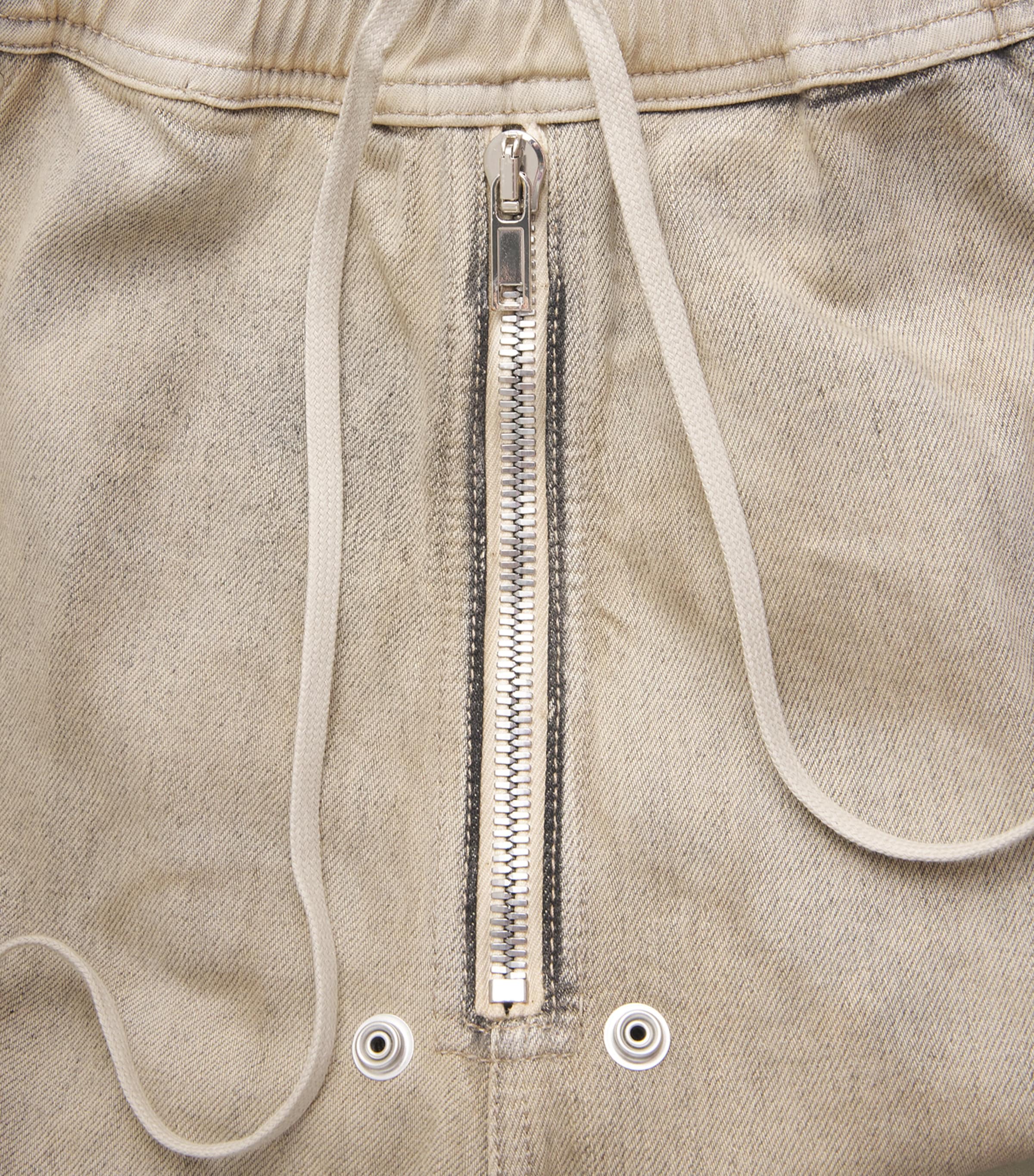 Rick Owens Mens Denim Bela Wide-Leg Trousers Dust Image 6
