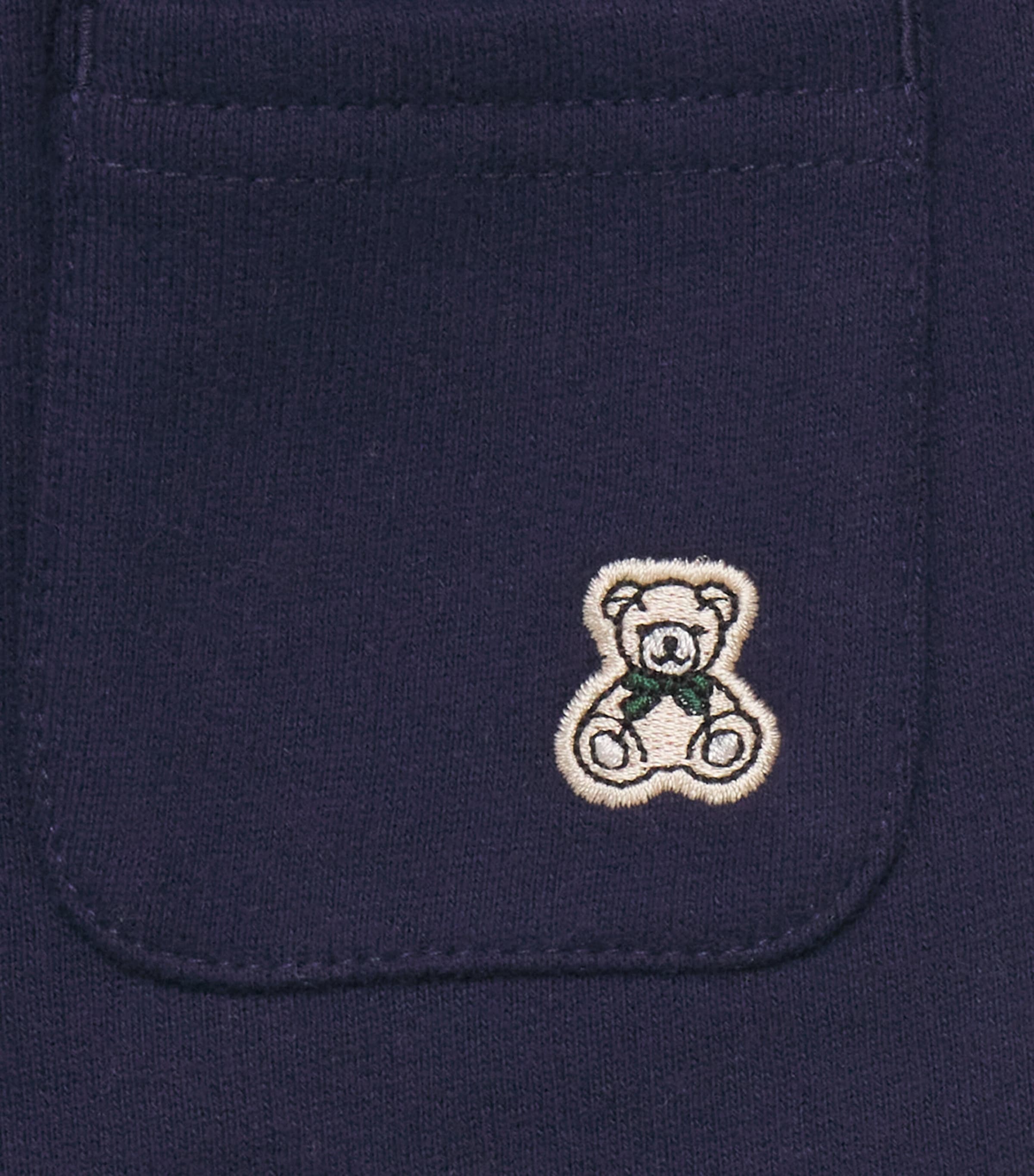 Harrods Cotton Jersey Logo Shorts (0-18 Months) Navy Image 3