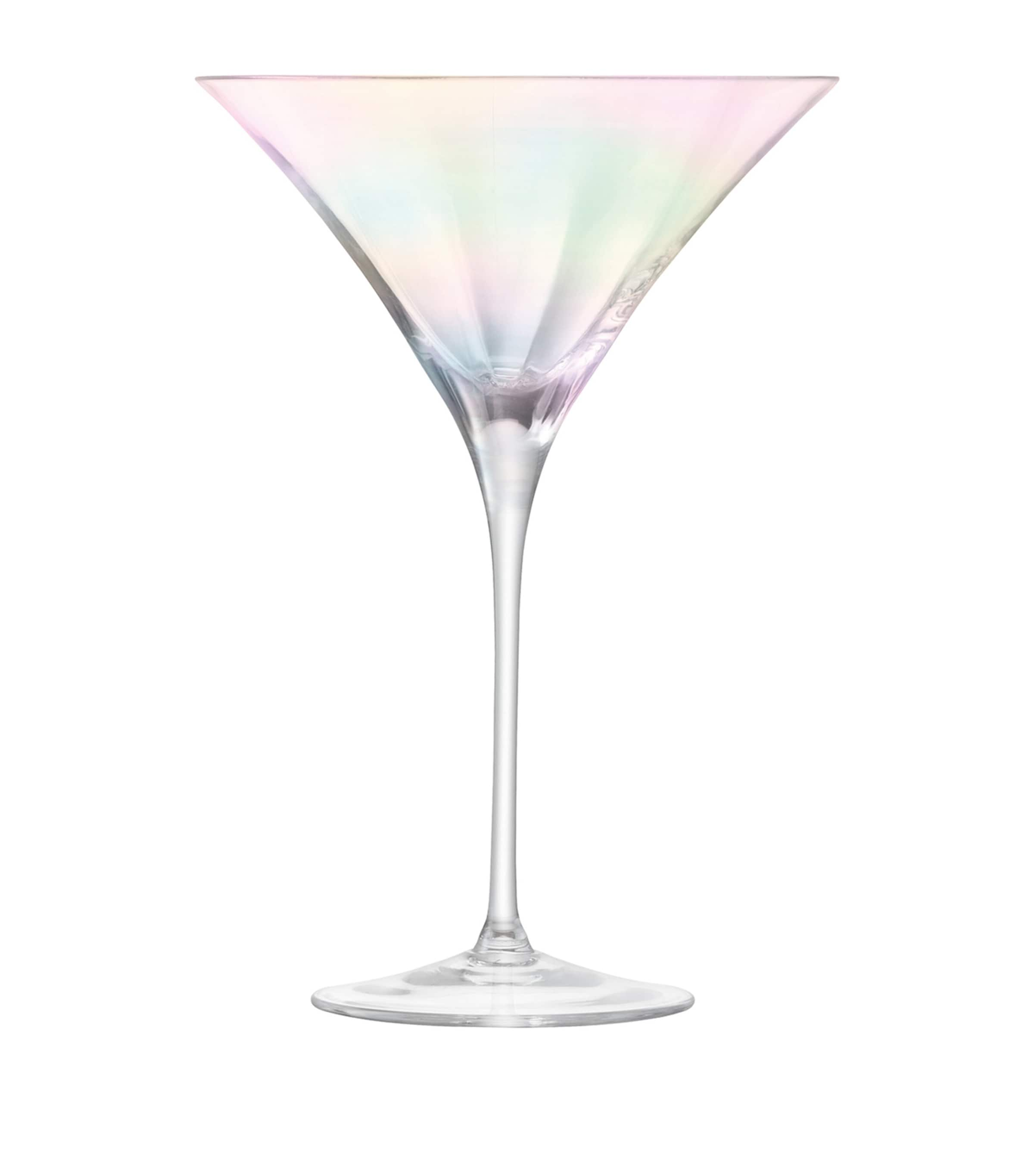 LSA INTERNATIONAL SET OF 2 PEARL COCKTAIL GLASSES 