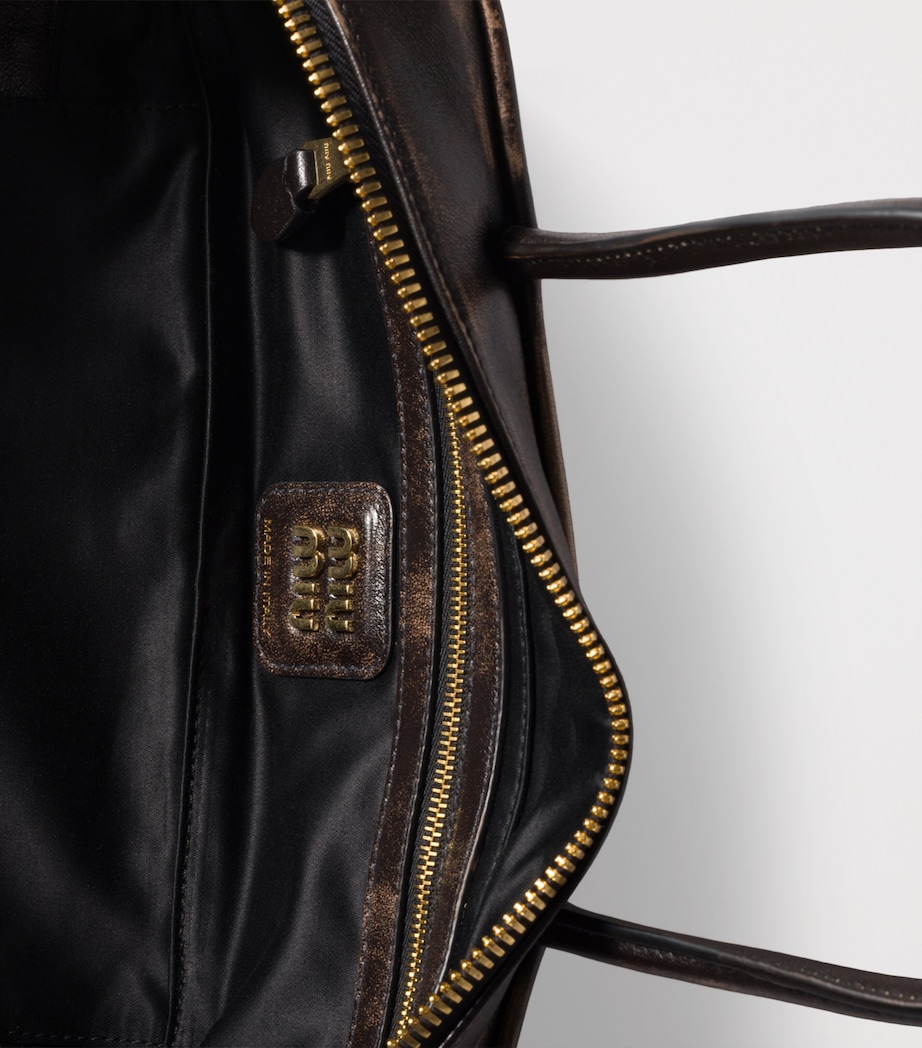 Leather Beau Top-Handle Bag F0201 Image 6