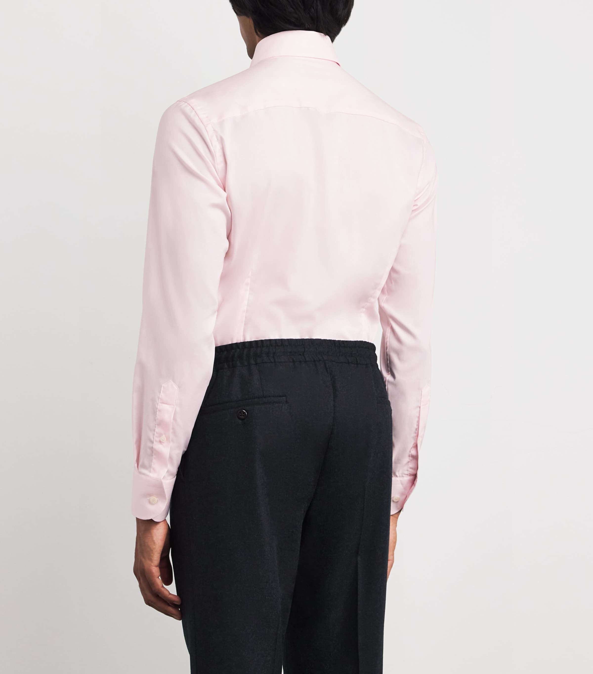 Cotton Signature Oxford Shirt PINK SOLID Image 4