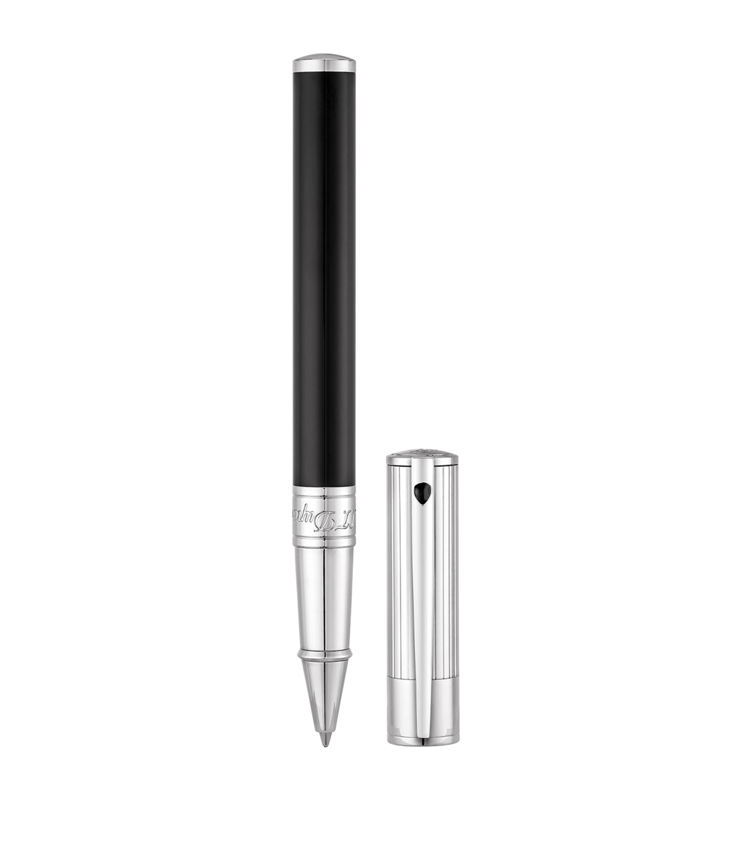 St Dupont D-initial Rollerball Pen In Black