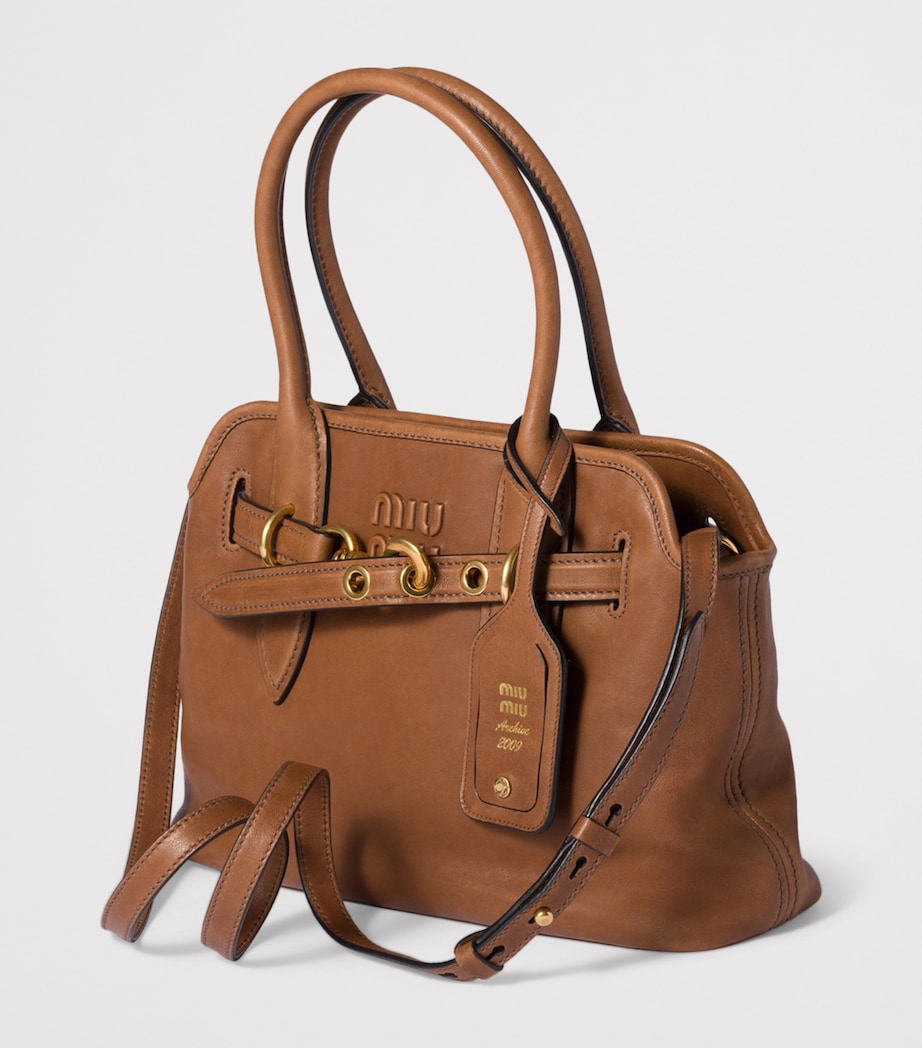 Nappa Leather Aventure Top-Handle Bag F0316 Image 3