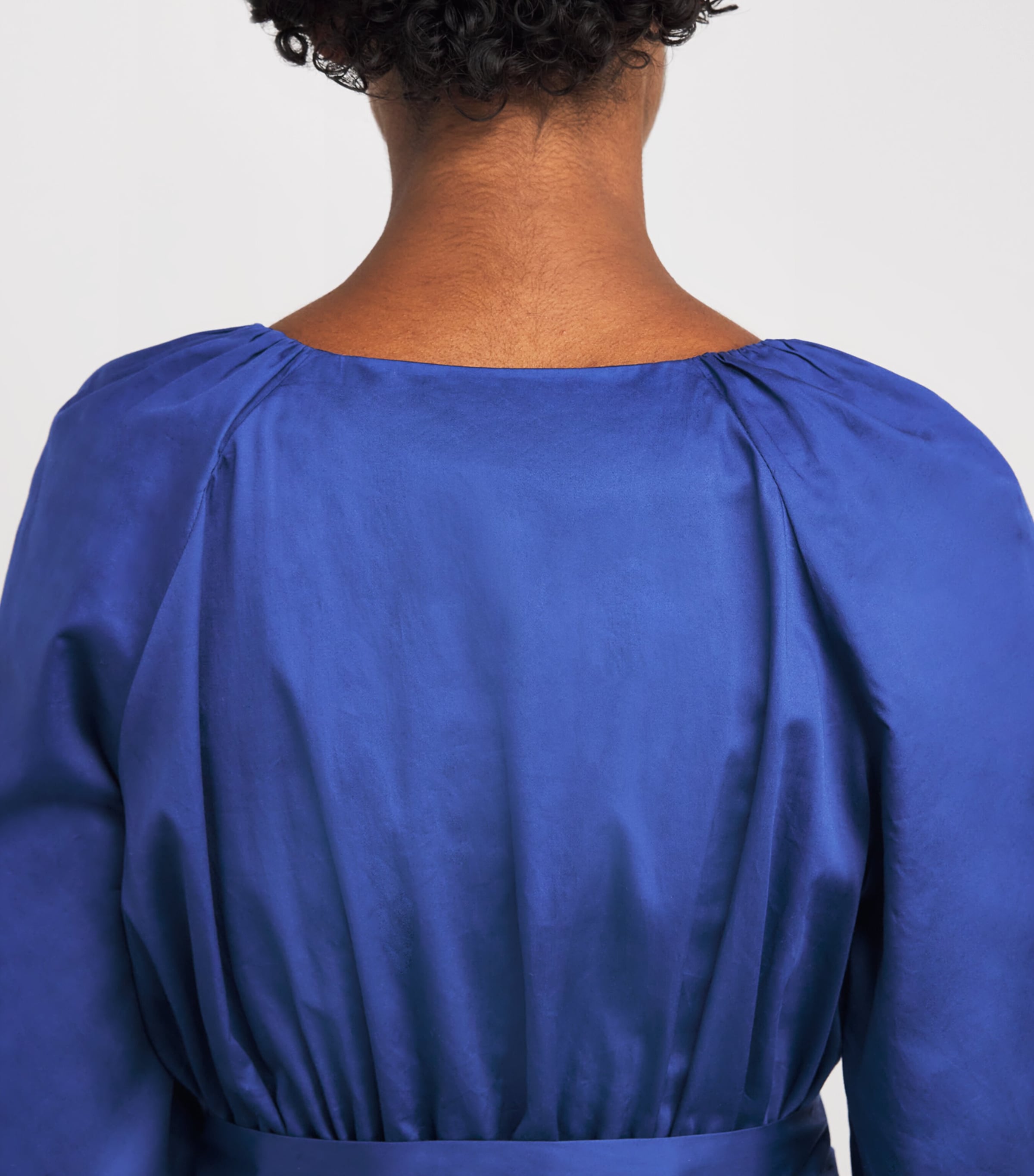 Cotton Belted Bellan Maxi Dress COBALT Image 6