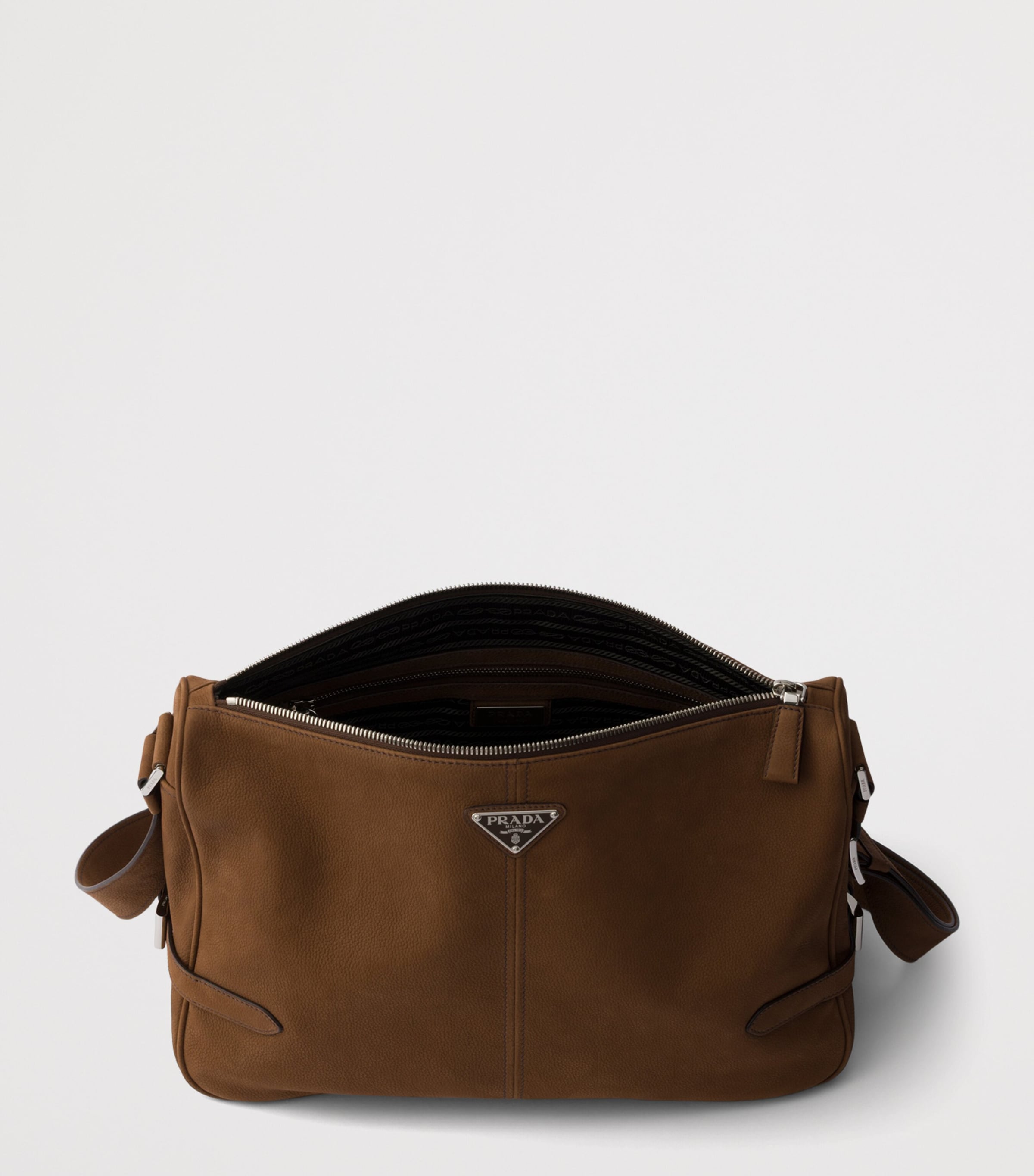 Prada Leather Satchel Brown Image 4