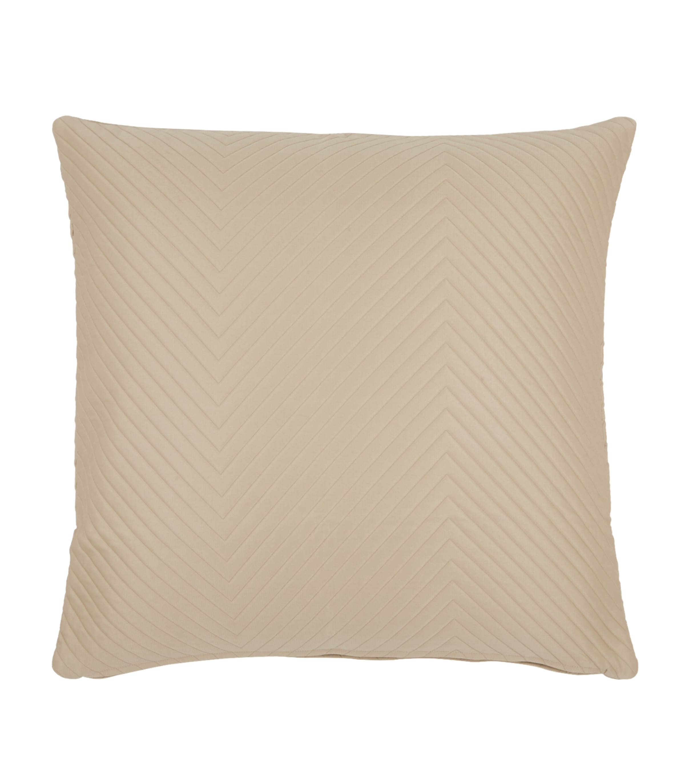 Shop Frette Herringbone Cushion Cover In Beige