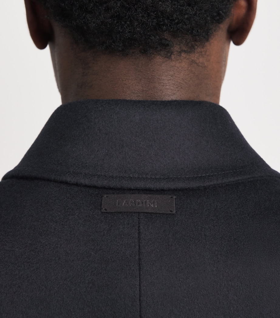 Virgin Wool Overshirt 850 NAVY Image 6