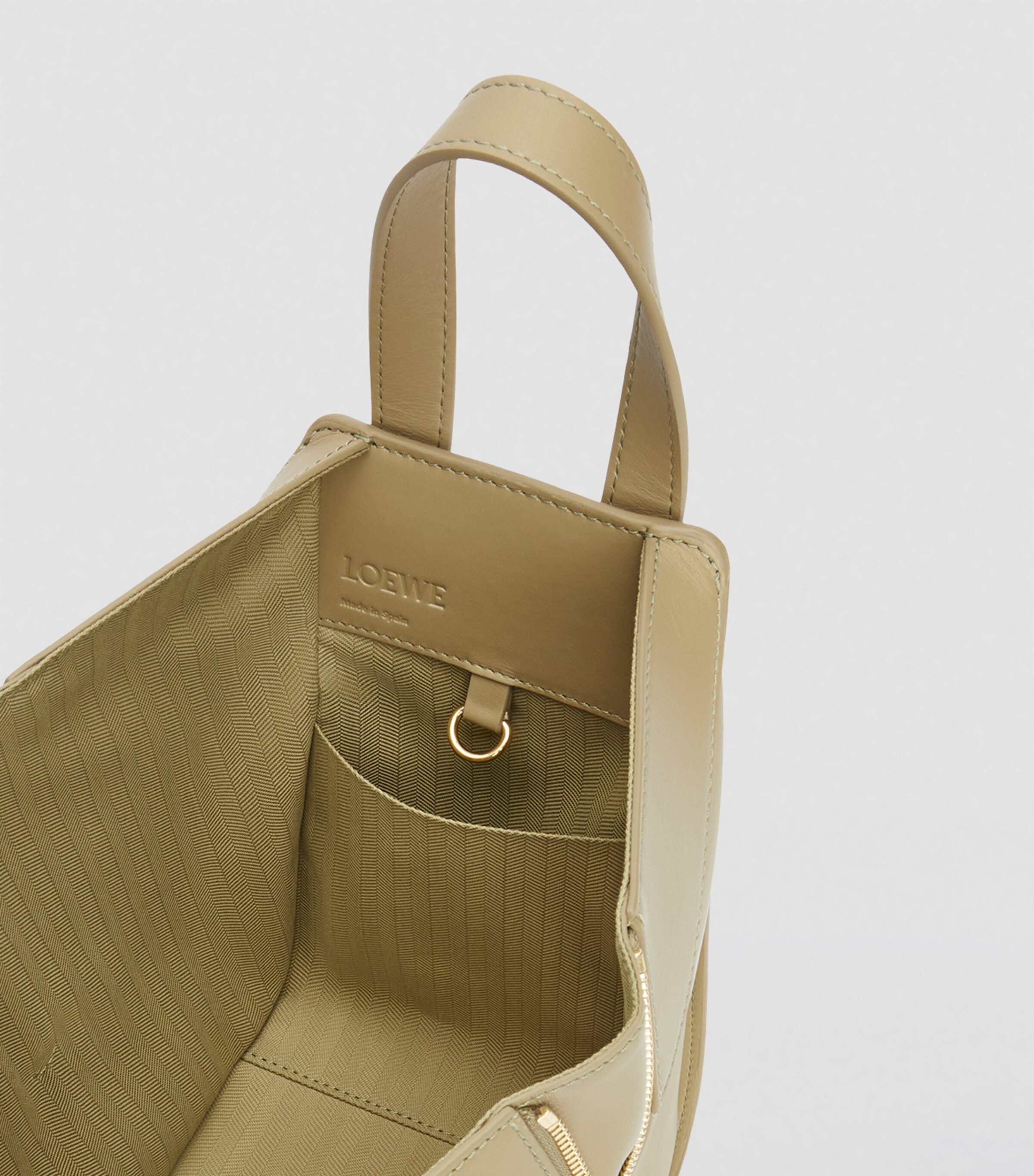 Compact Hammock Top-Handle Bag CLAY GREEN Image 4