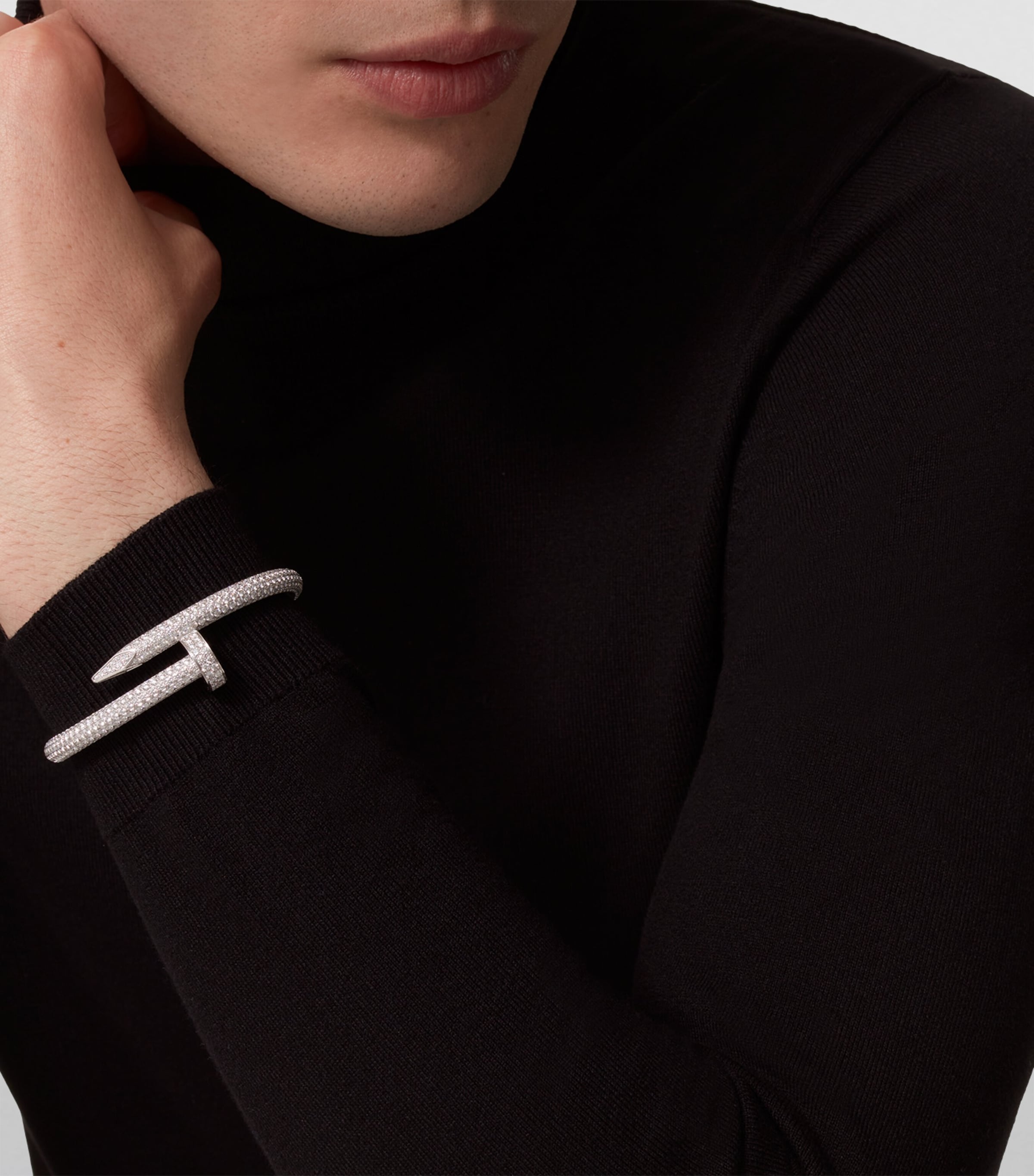 Medium White Gold and Diamond Juste Un Clou Bracelet WHITE GOLD Image 4