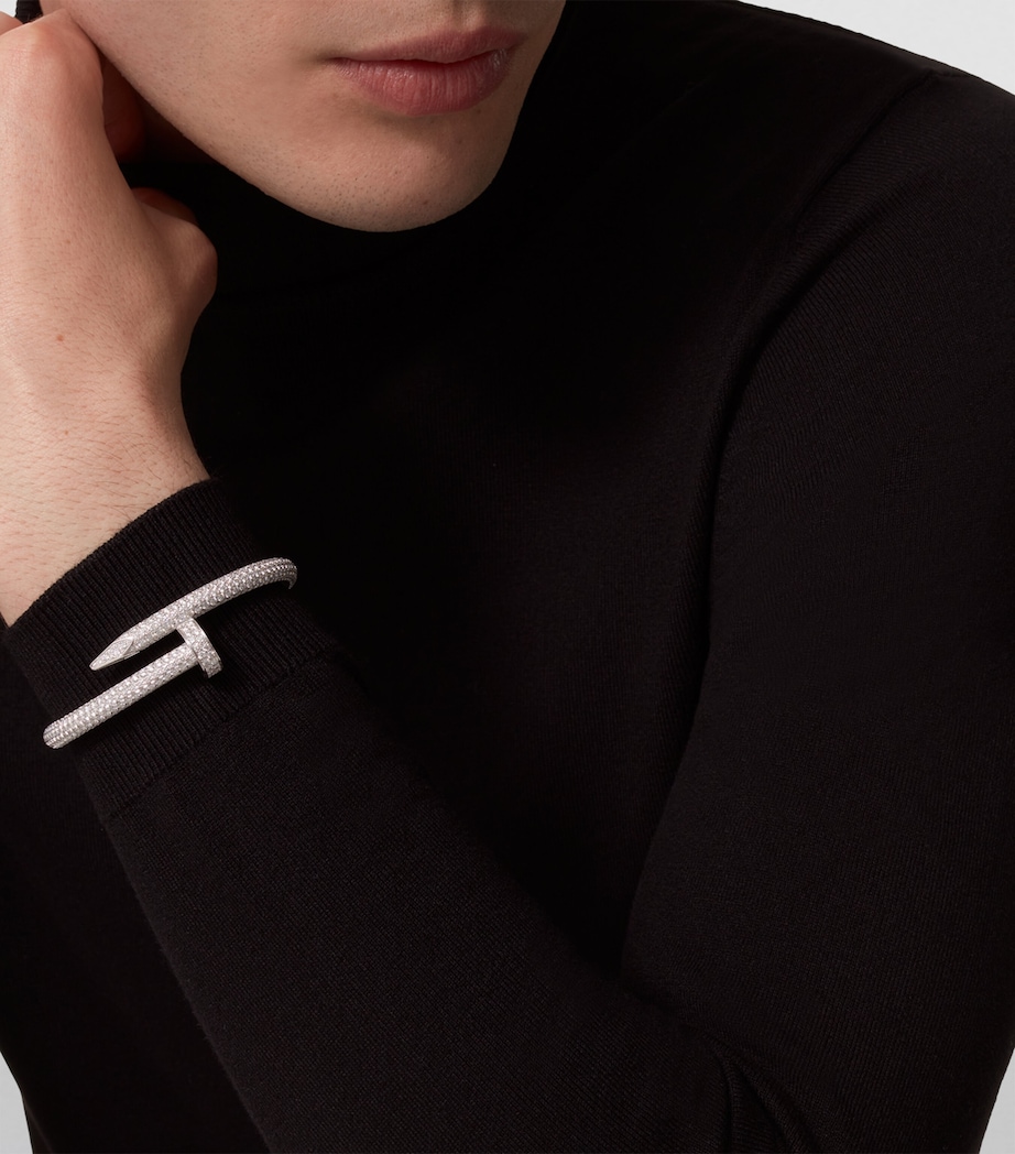 Medium White Gold and Diamond Juste Un Clou Bracelet WHITE GOLD Image 4