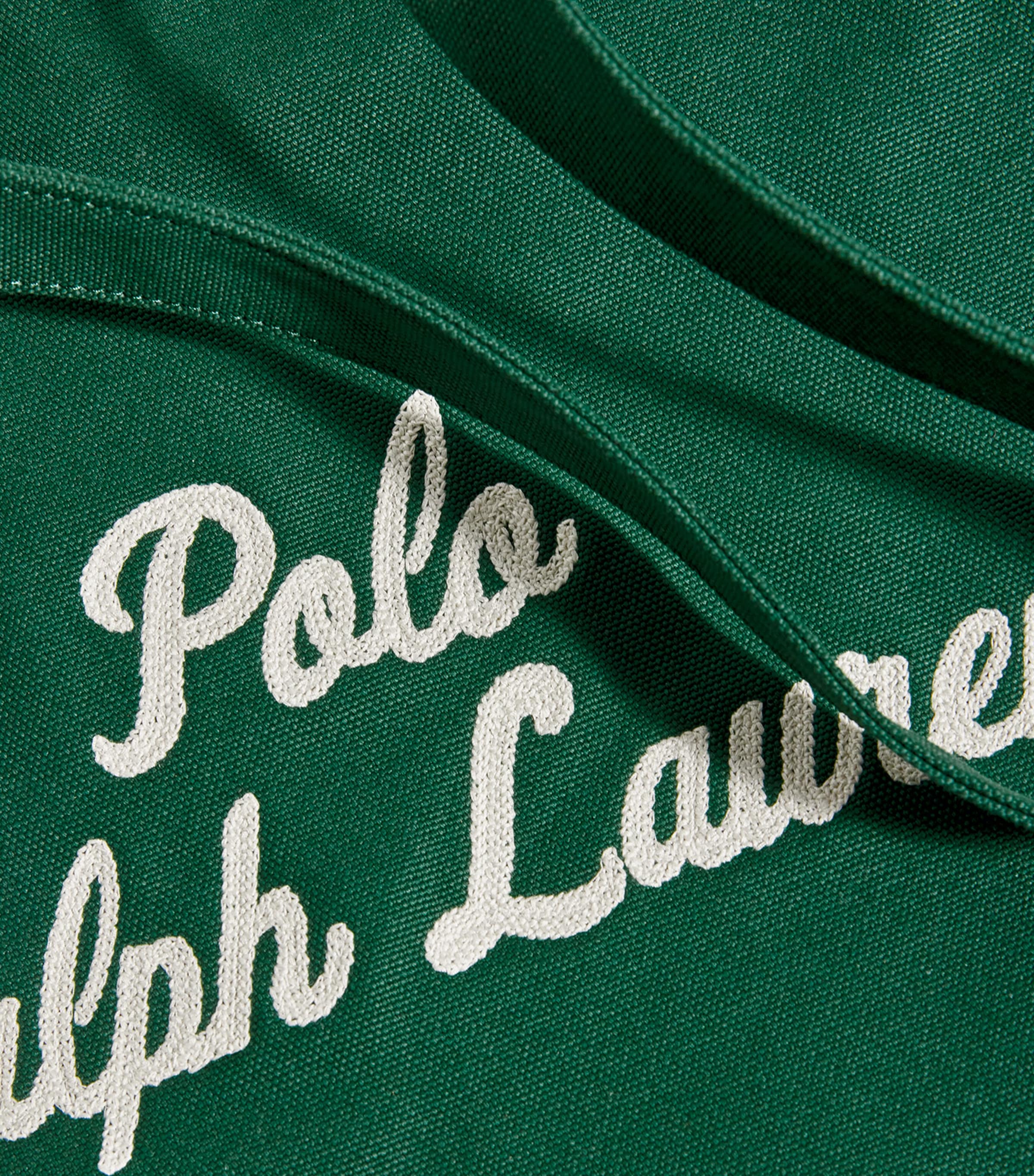 Cotton Logo Tote Bag GREEN Image 6