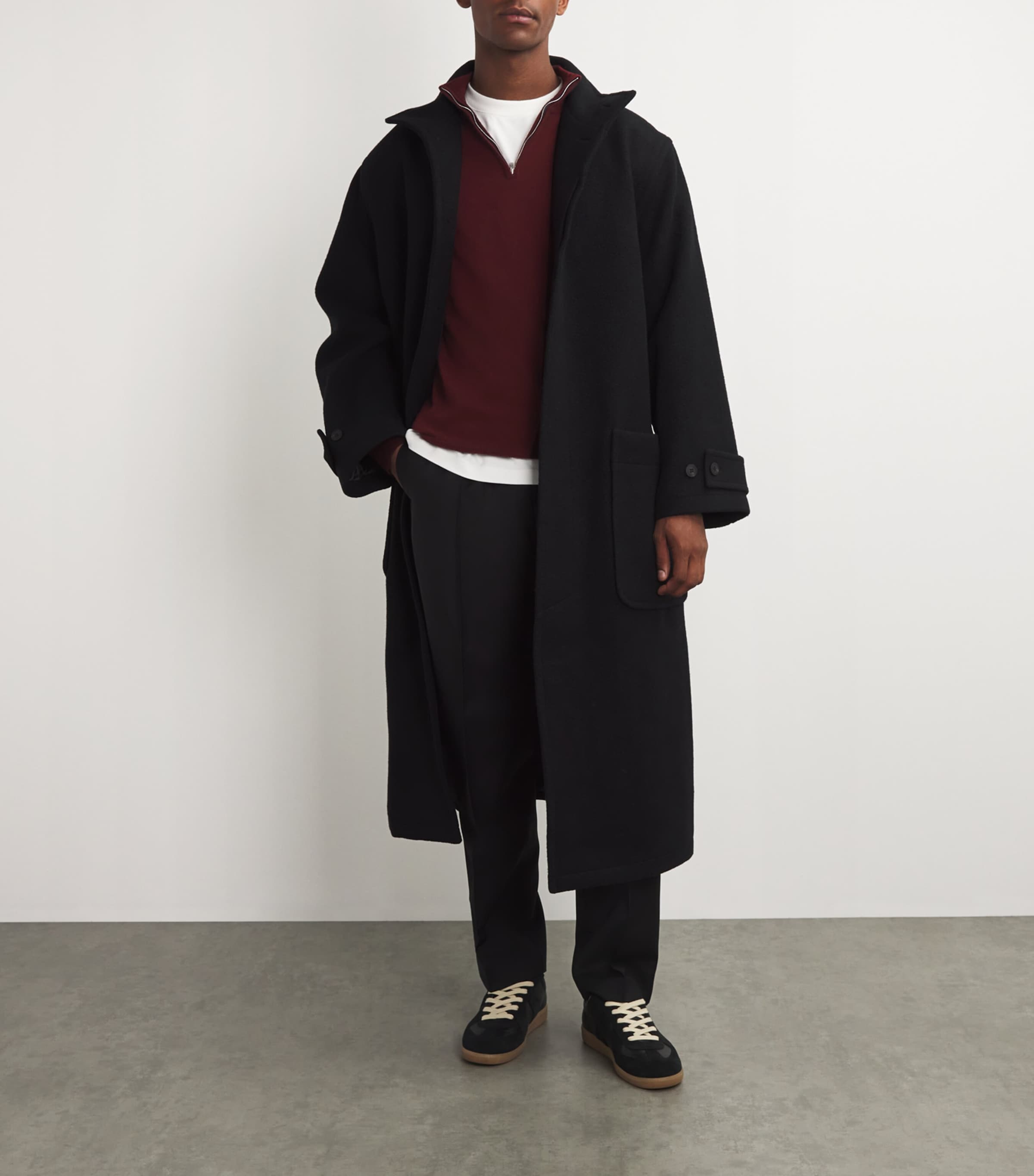 Cashmere Quarter-Zip Sweater PORT Image 2