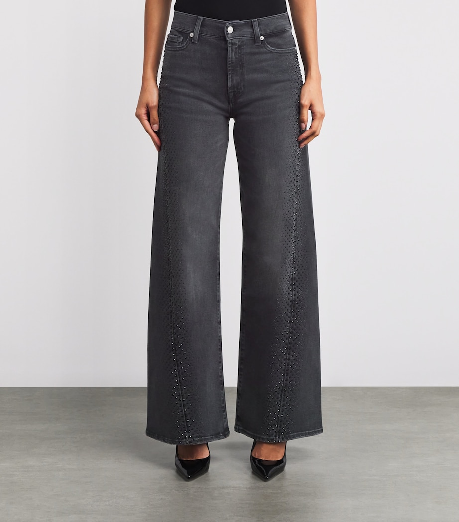 Embellished Twisted Lotta Wide-Leg Jeans BOTTOMLINE Image 3
