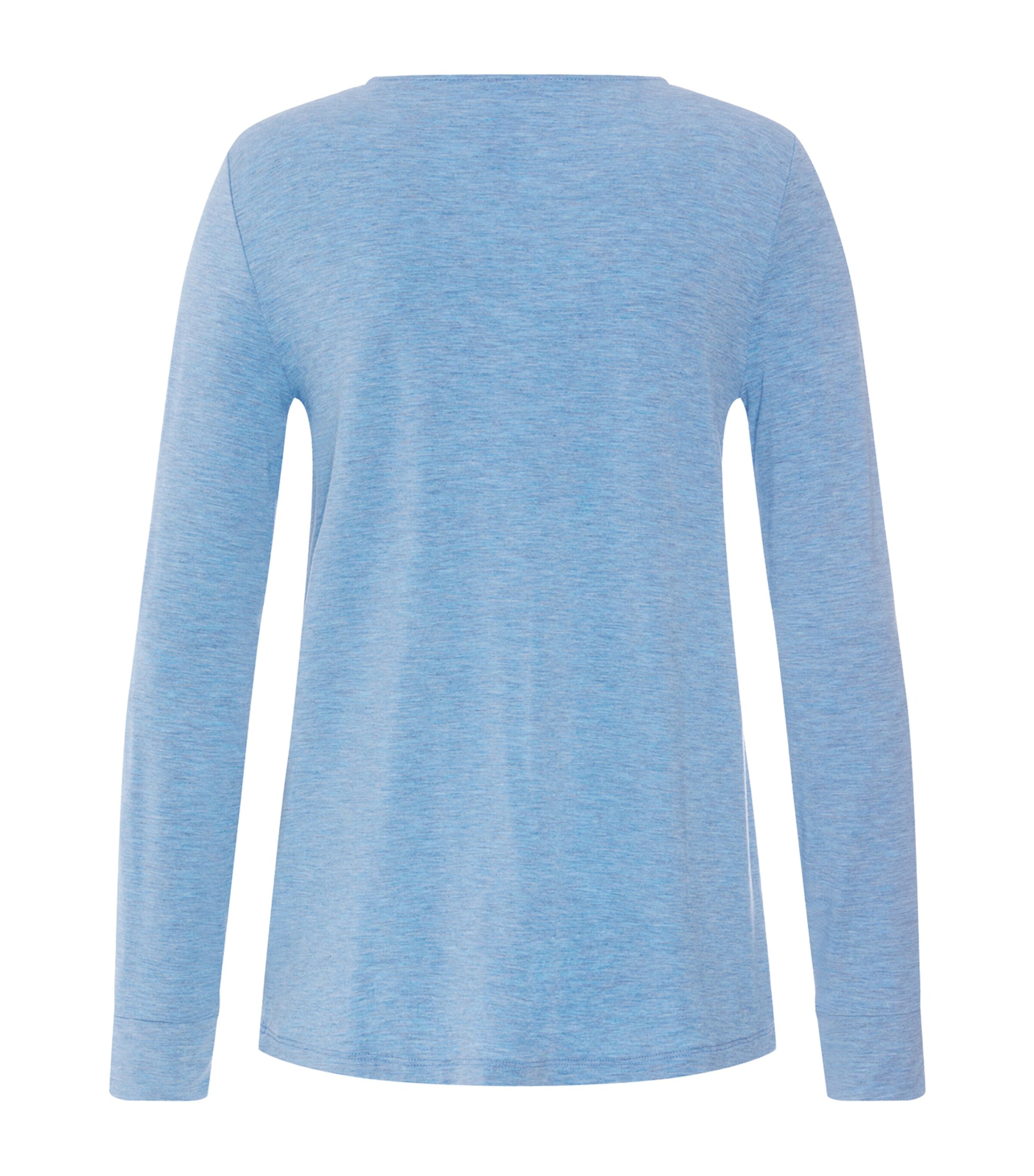 Hanro Womens Natural Elegance T-Shirt Bluebird Melange Image 3