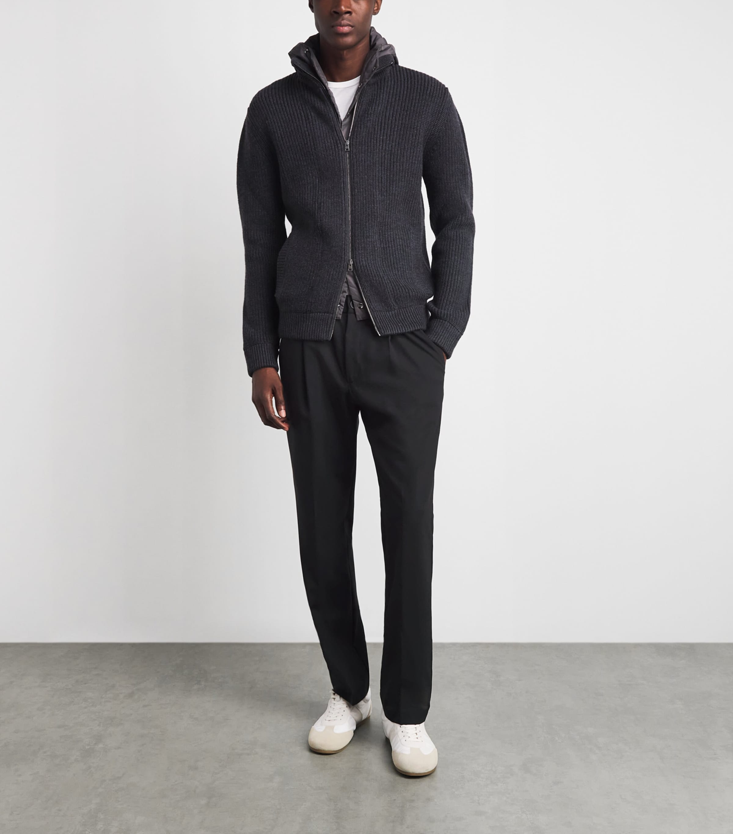 Herno Mens Technical Drawstring Trousers Nero Image 2