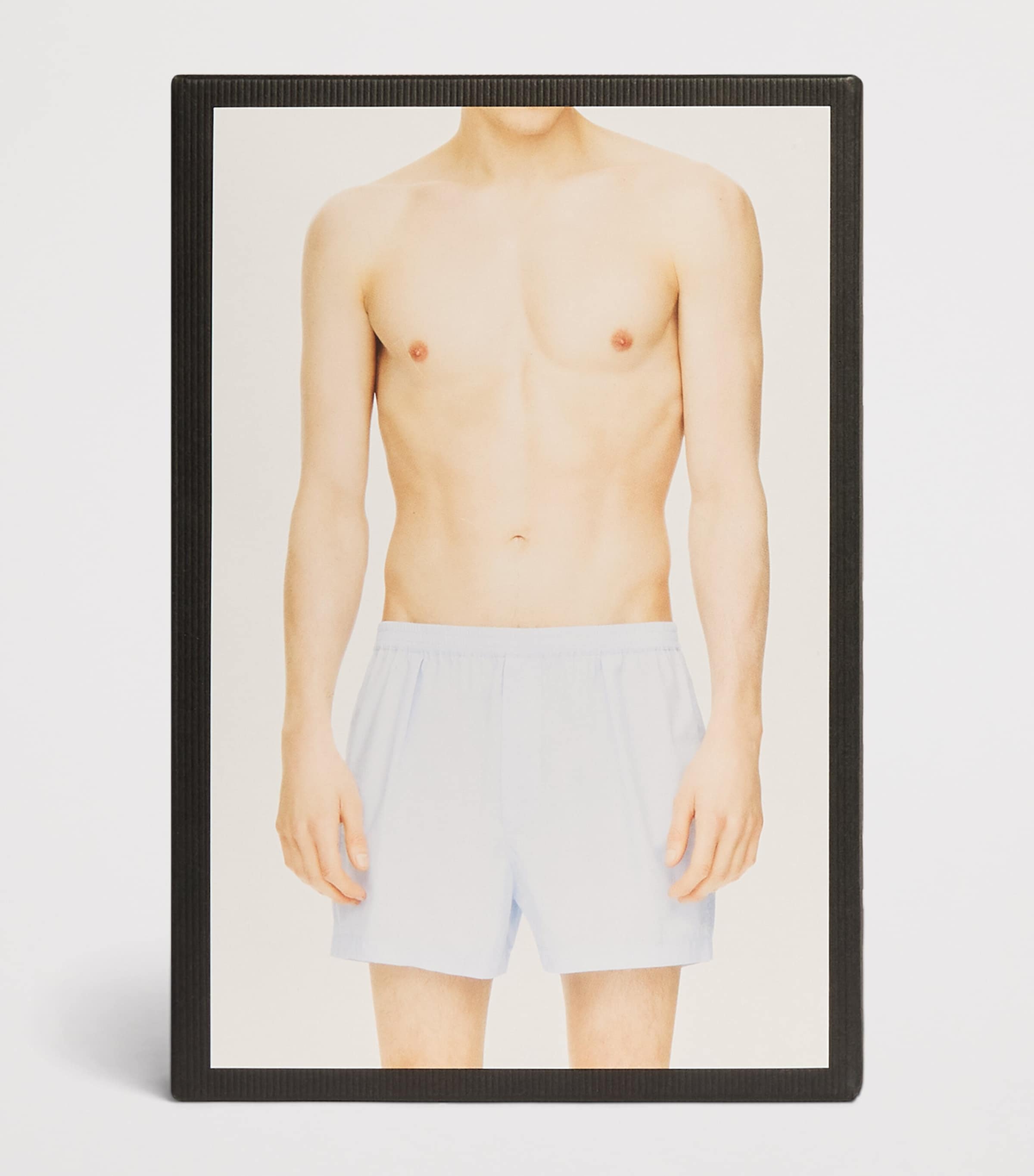 TOM FORD Mens Cotton Woven Boxers Light Blue Image 4