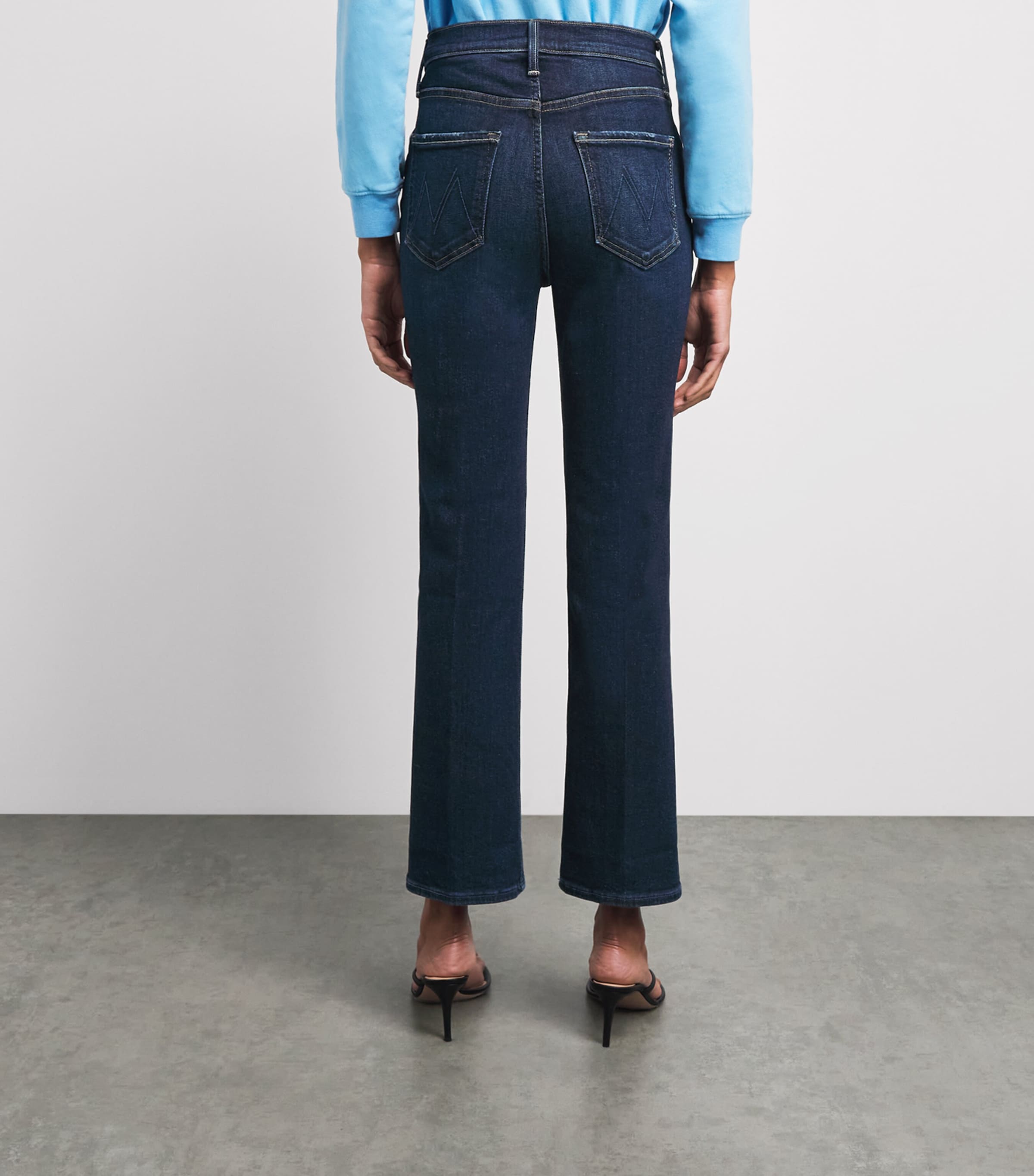 MOTHER Womens The Tripper Flood Flared Jeans Hard Stop Honey Image 5