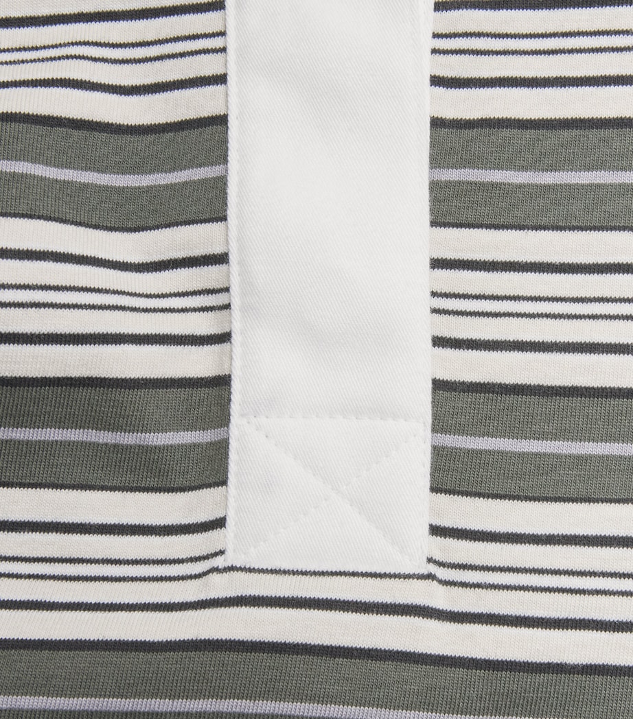 Rag & Bone Womens Cotton Stripe Kelly Rugby Polo Shirt Greenmult Image 6