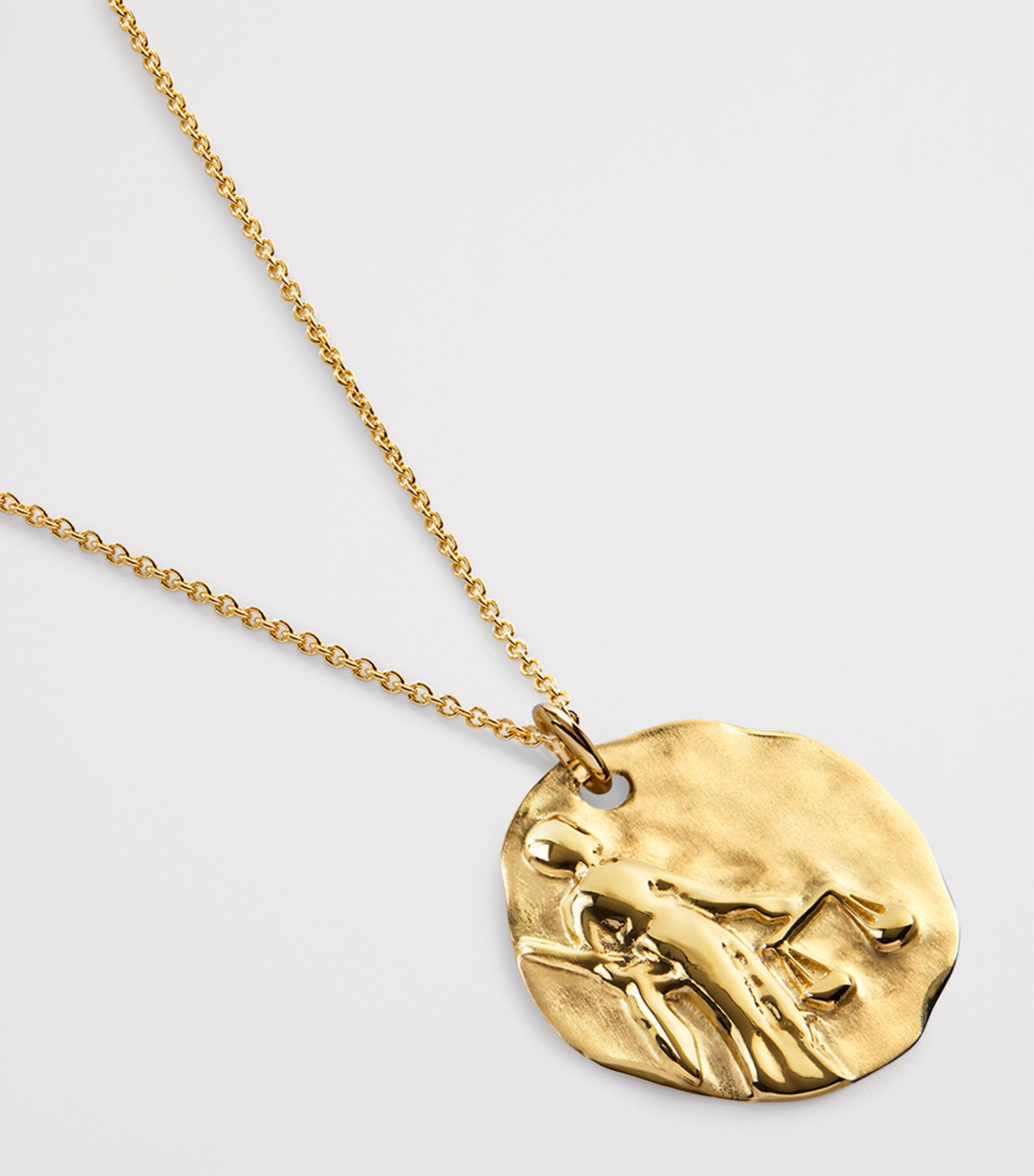 Monica Vinader Gold Vermeil Zodiac Libra Necklace Gold Vermeil Image 2
