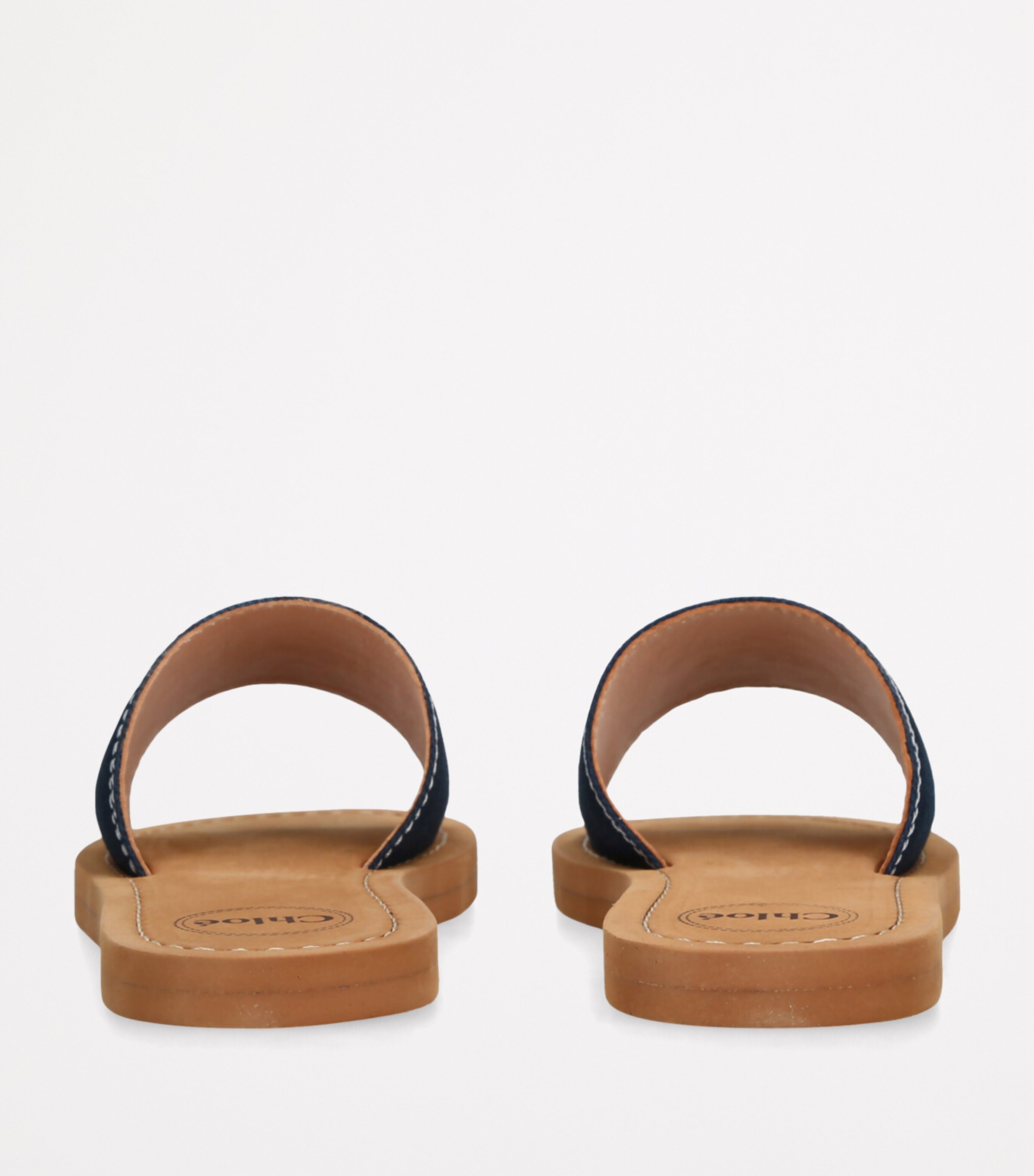 Chloé Kids Canvas Logo Slides Navy Image 2