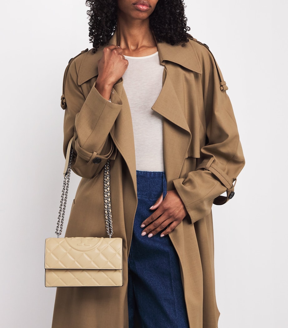 Small Leather Fleming Shoulder Bag 701 VANILLA SFT SRVE Image 2