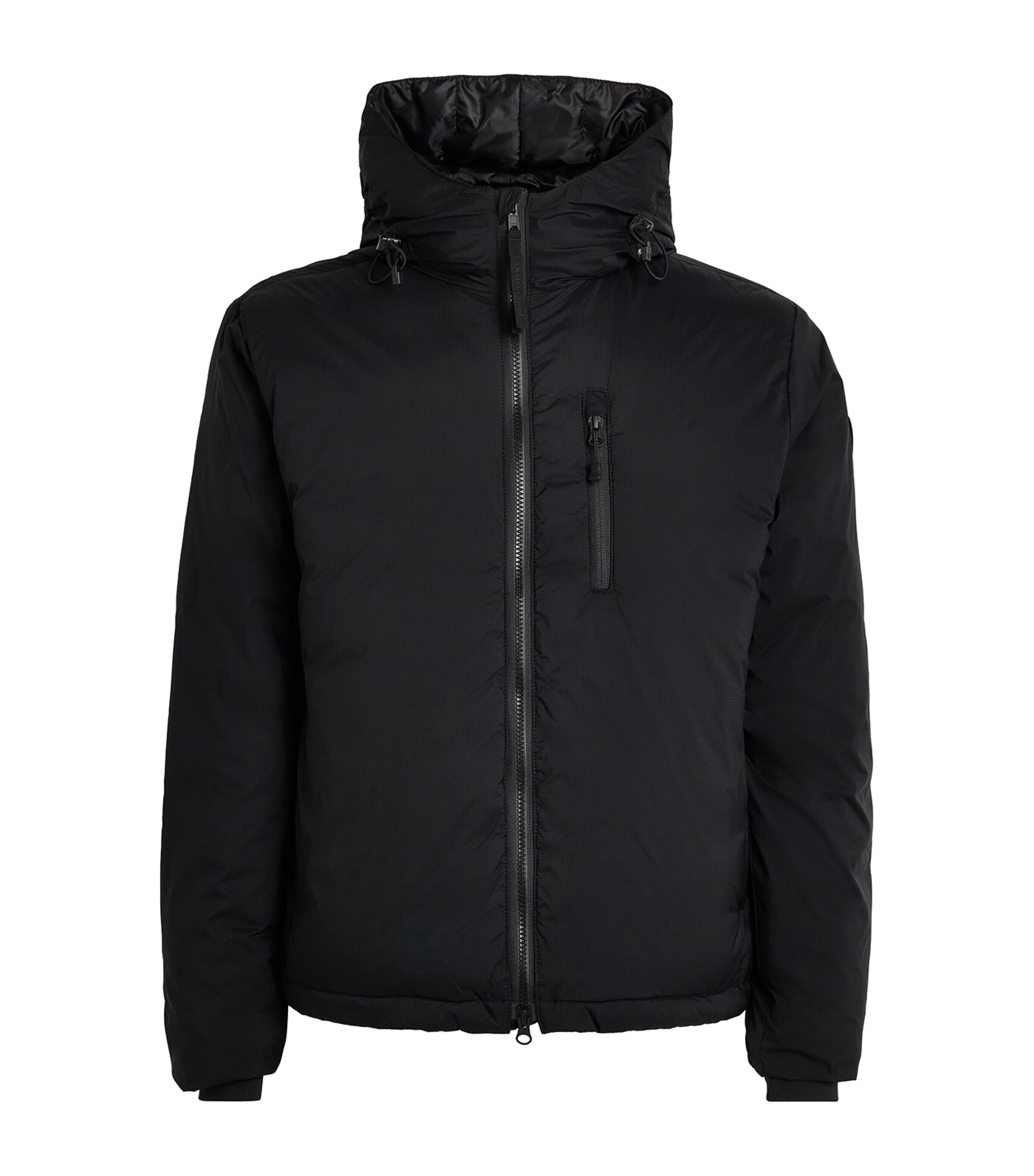 Canada Goose Mens Lodge Hooded Jacket Black Image 1
