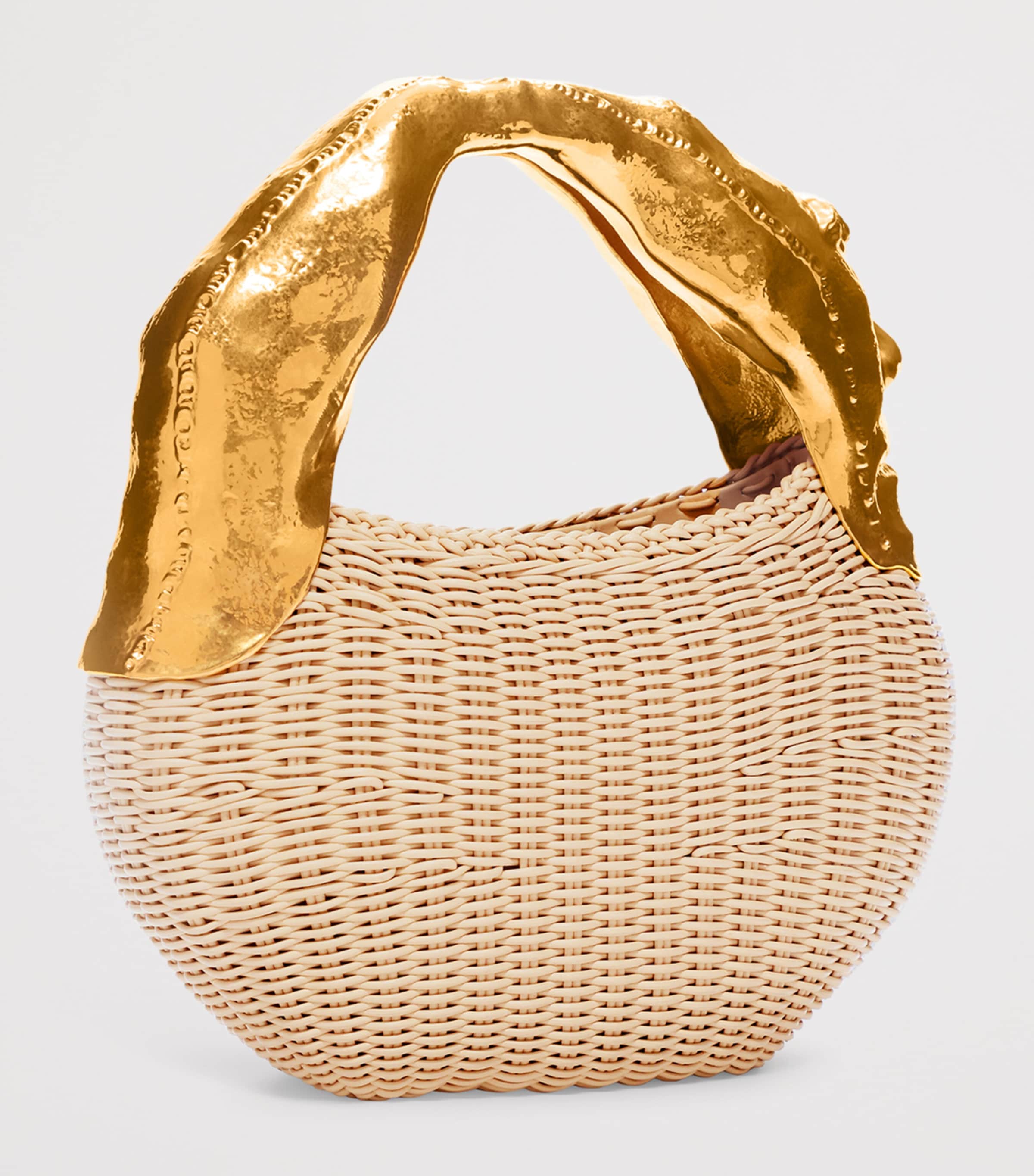 Schiaparelli Calfskin Anatomy Basket Bag Beige Image 5