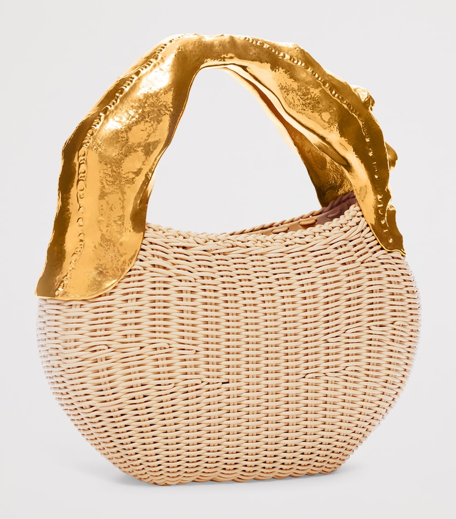 Schiaparelli Calfskin Anatomy Basket Bag Beige Image 5