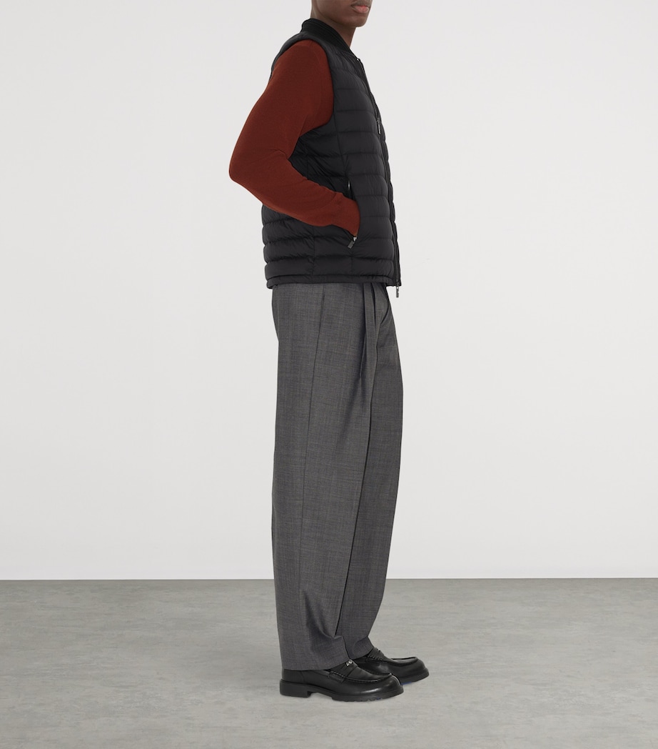 Nylon Puffer Jacket BLACK Image 3