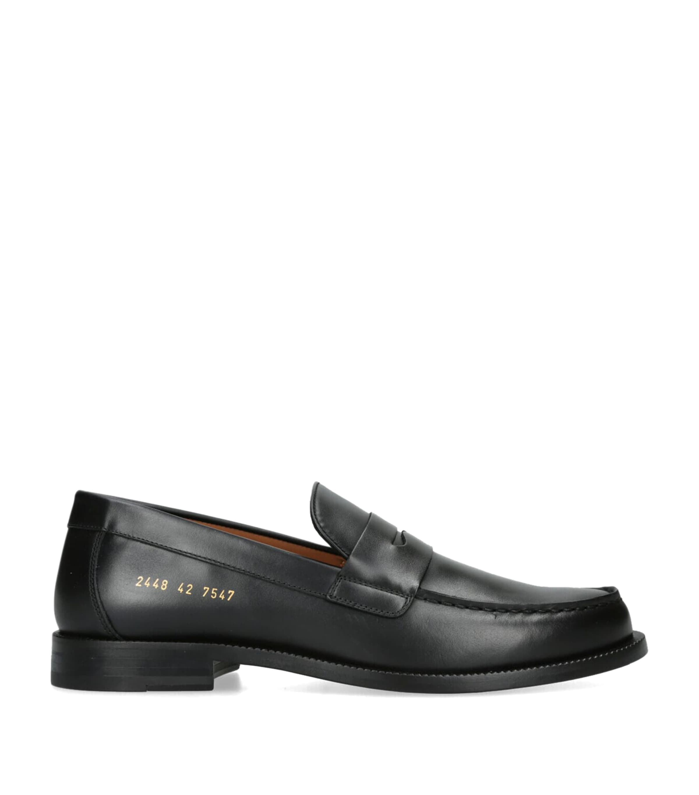 Shop Common Projects Leather City Loafers In Black