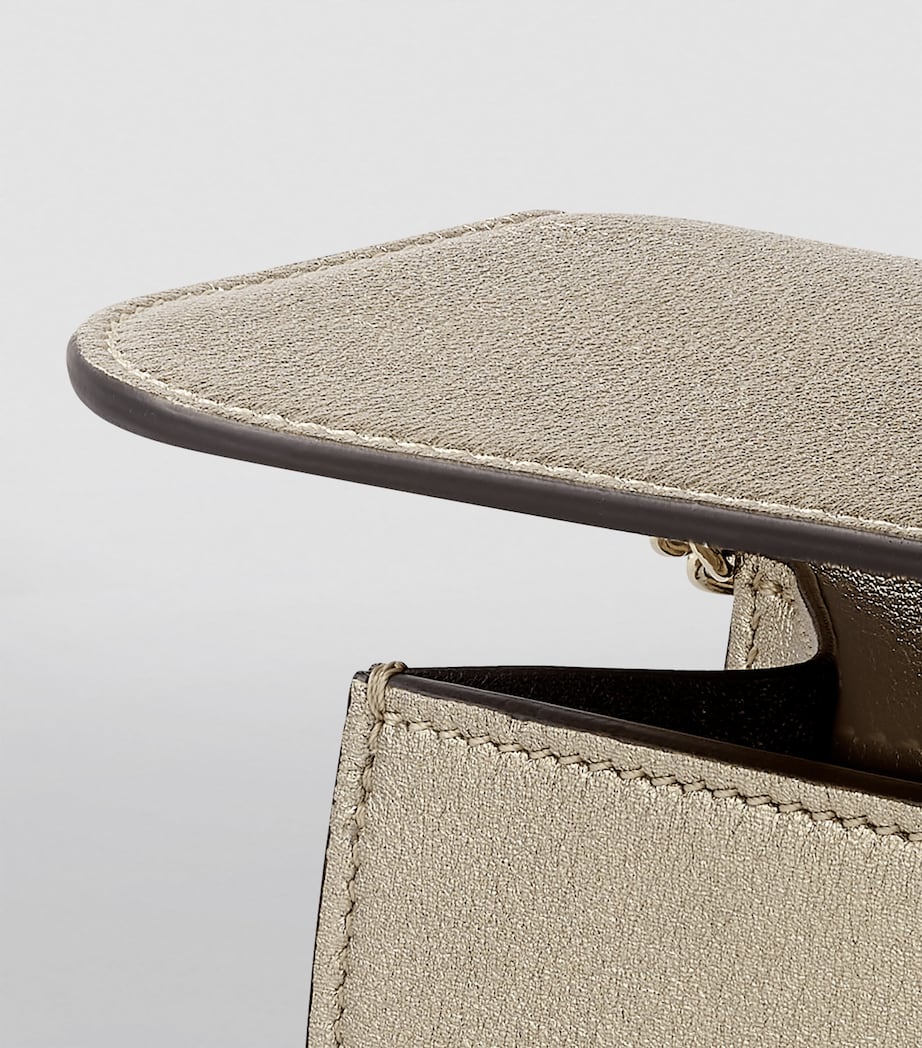 Cartier Mini Metallic Leather Panthère de Cartier Cross-Body Bag Gold Image 5