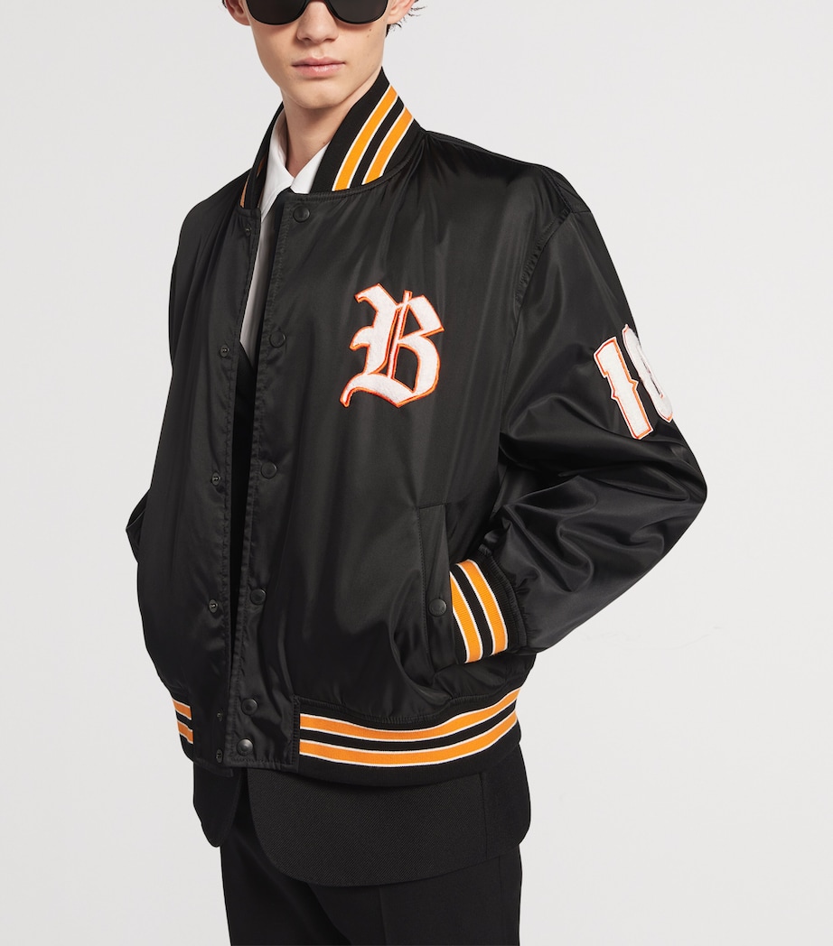 Balenciaga Mens Satin Varsity Jacket Image 5