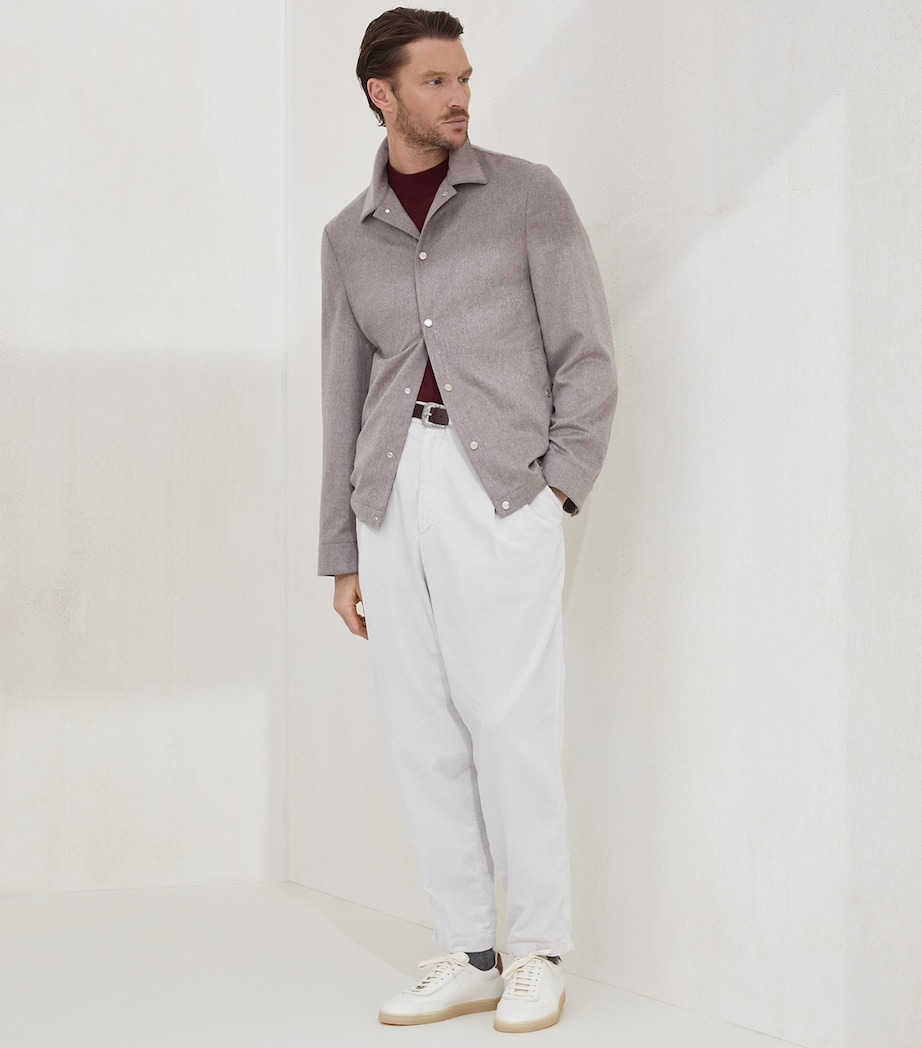 Silk-Cotton High-Neck Sweater C3985 Image 4